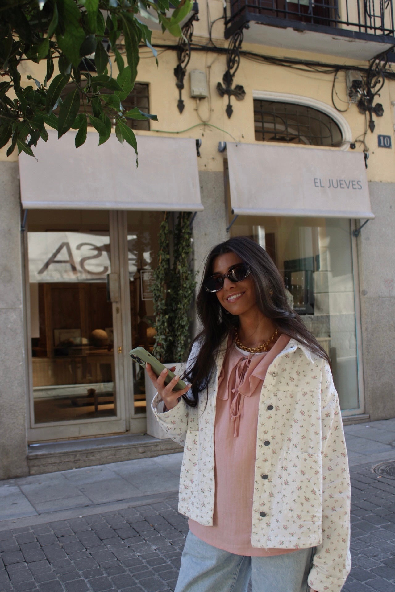 Collared Blouse In Light Pink