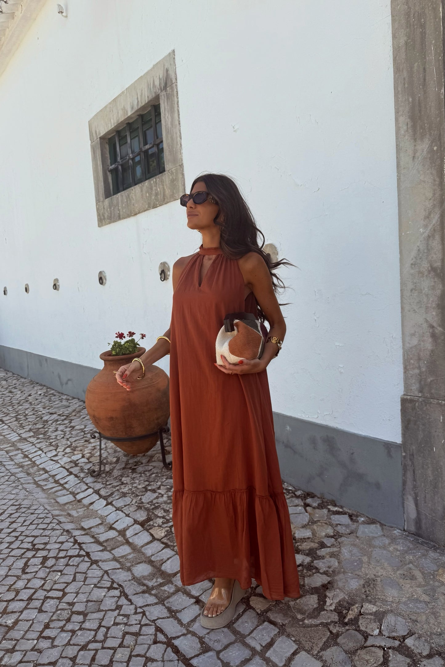 Sunkissed Terracotta Dress