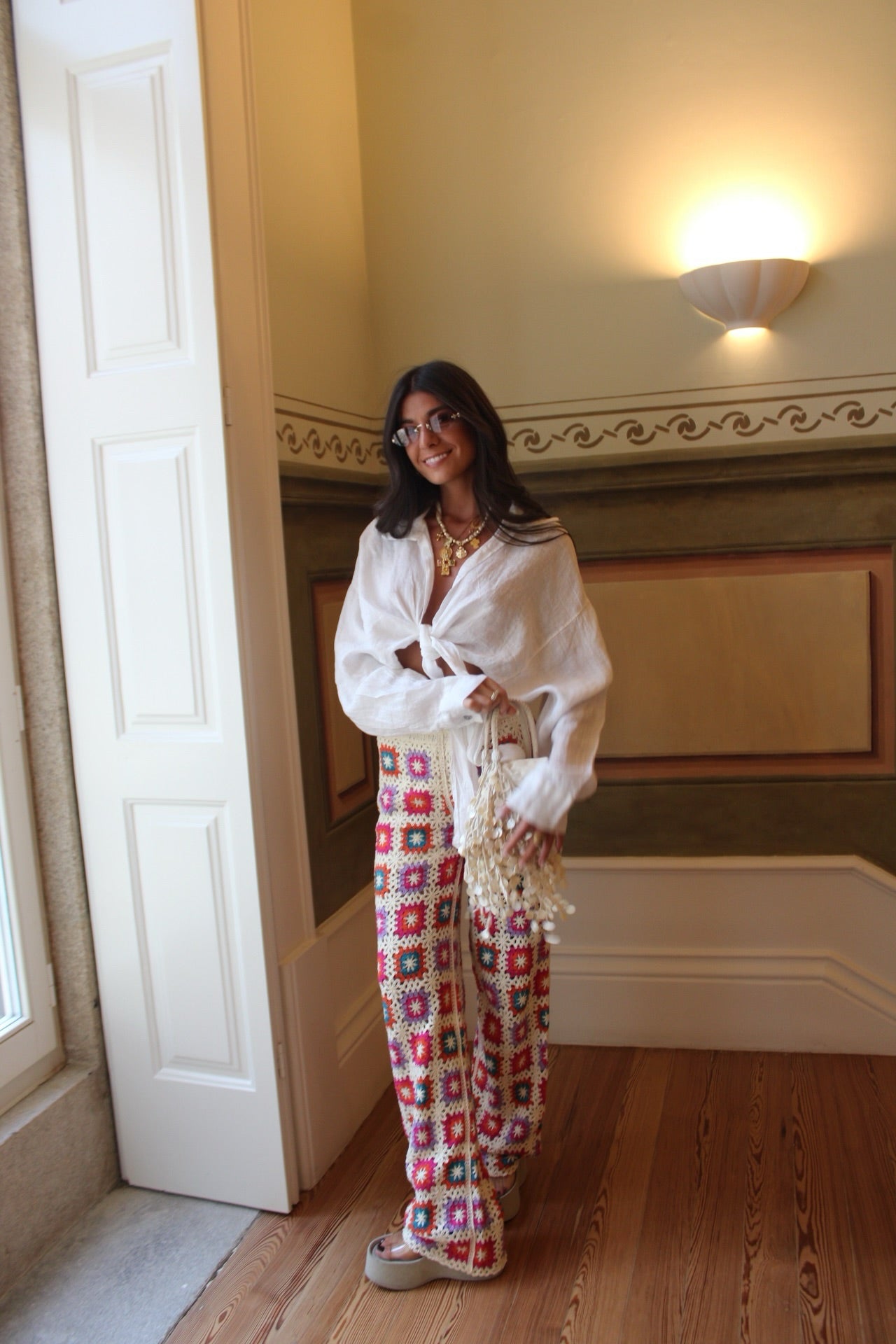 Colorful Crochet Pants