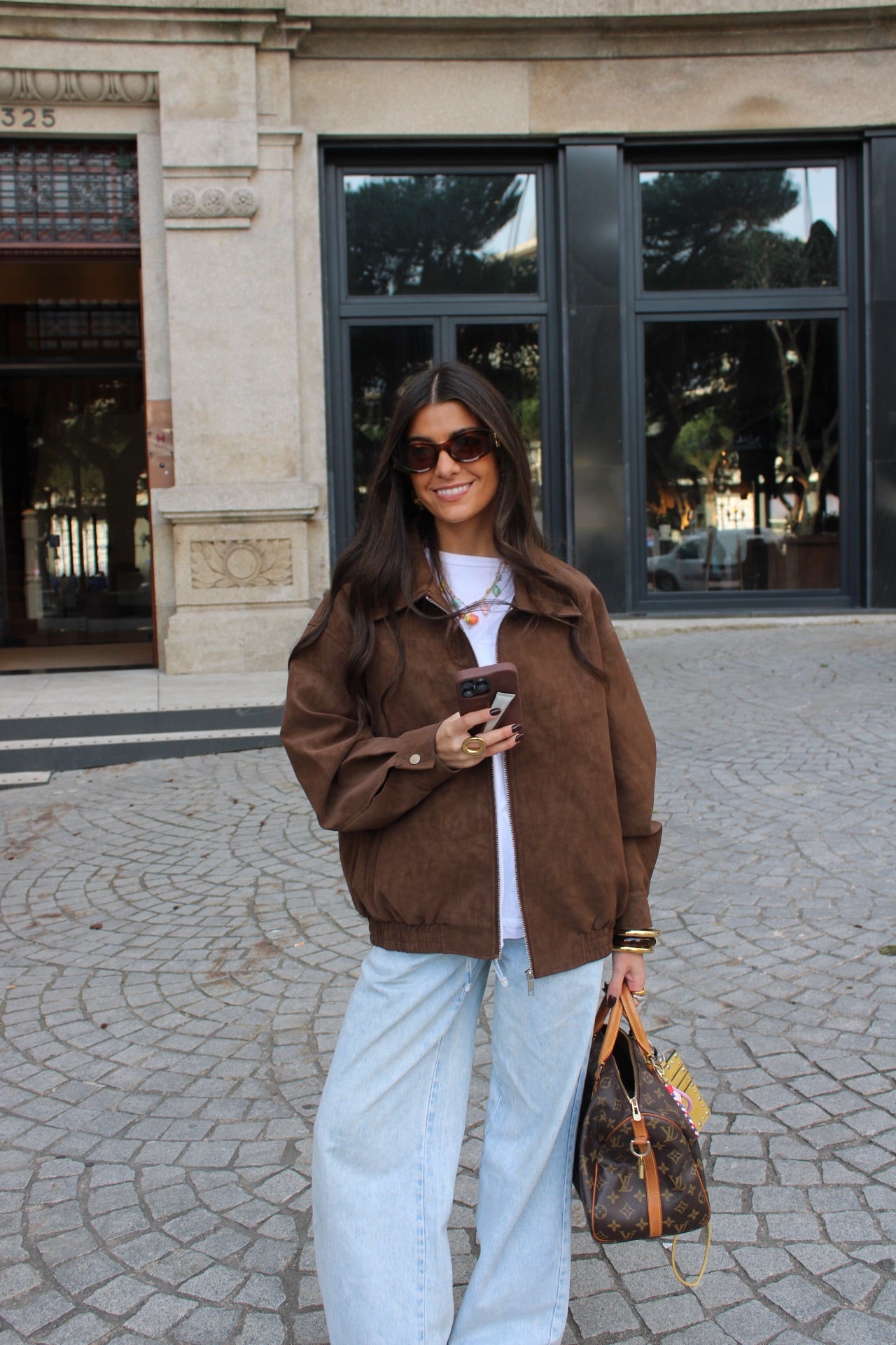 Suede Effect Jacket