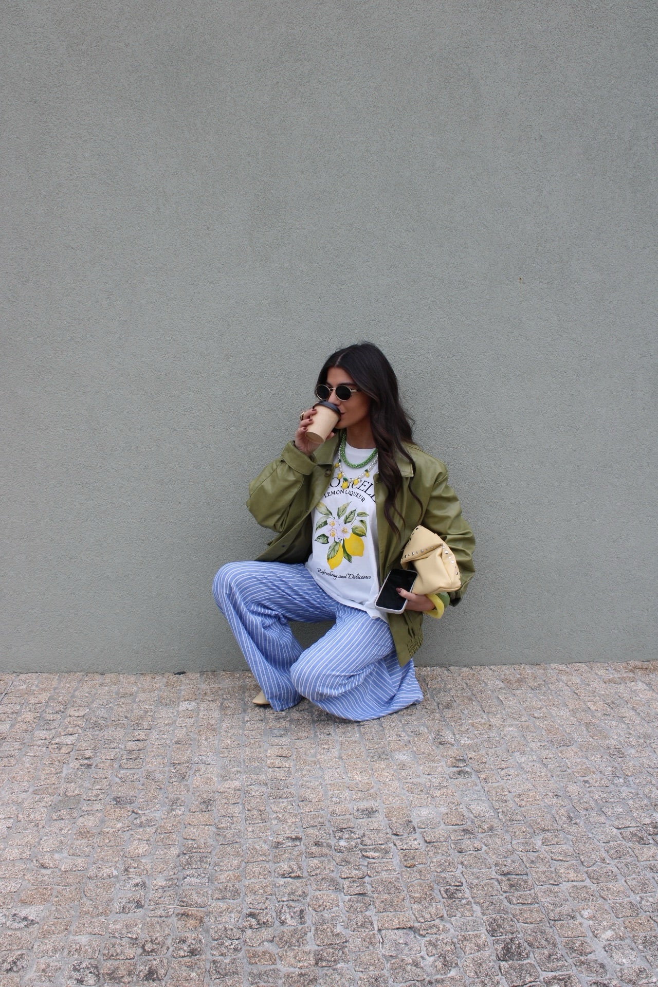 Blue Pants with Stripes