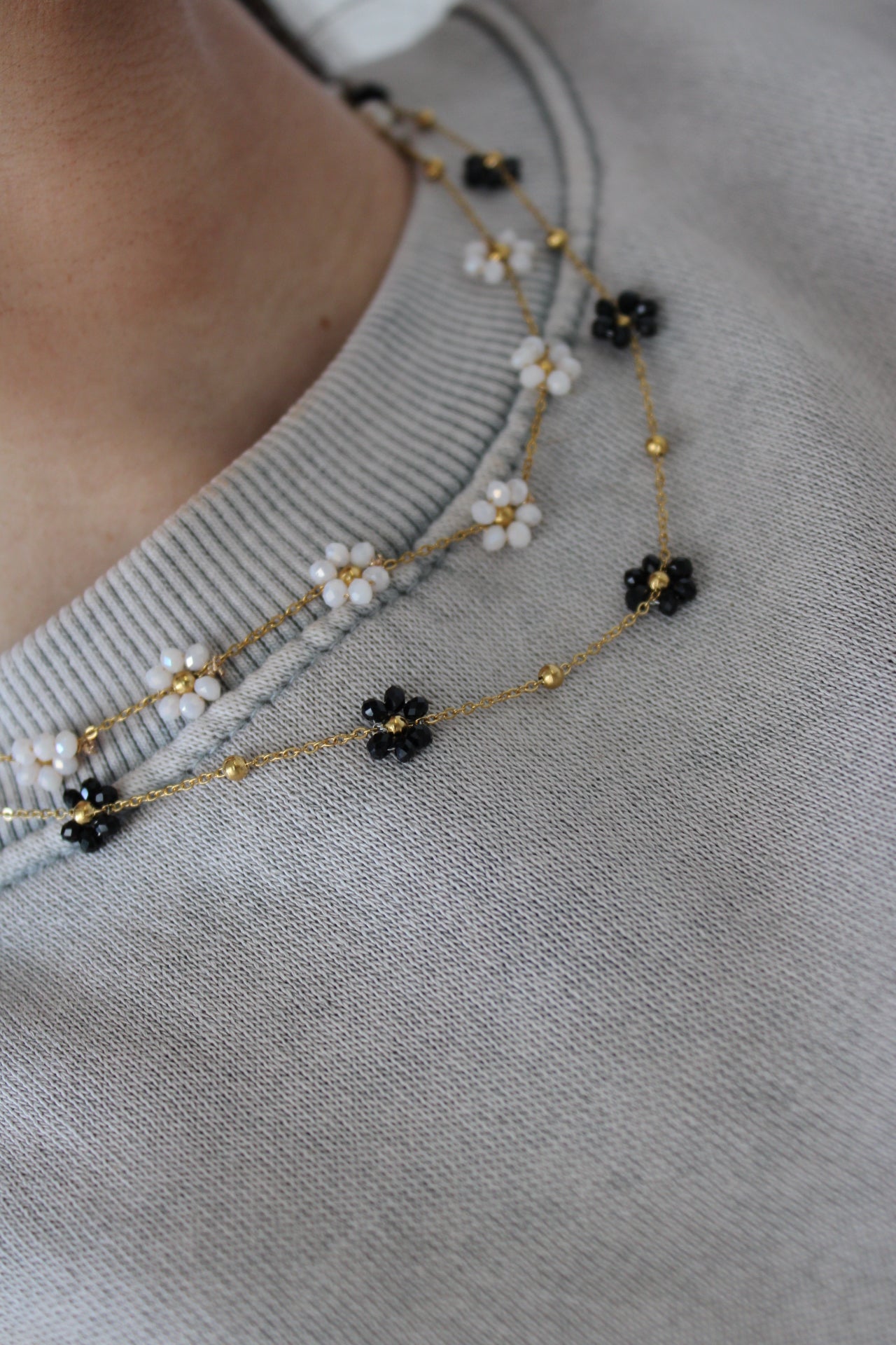 Necklace with Floral Details