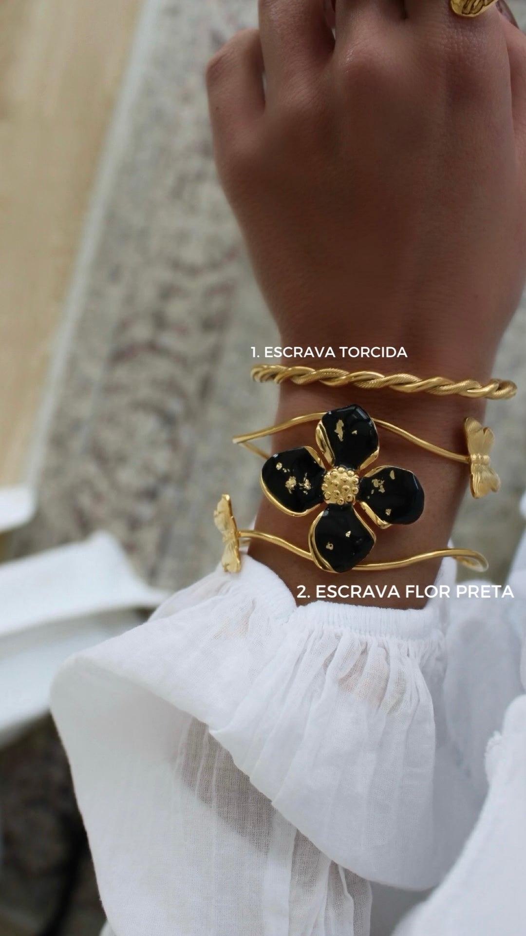 Adjustable Gold Cuffs