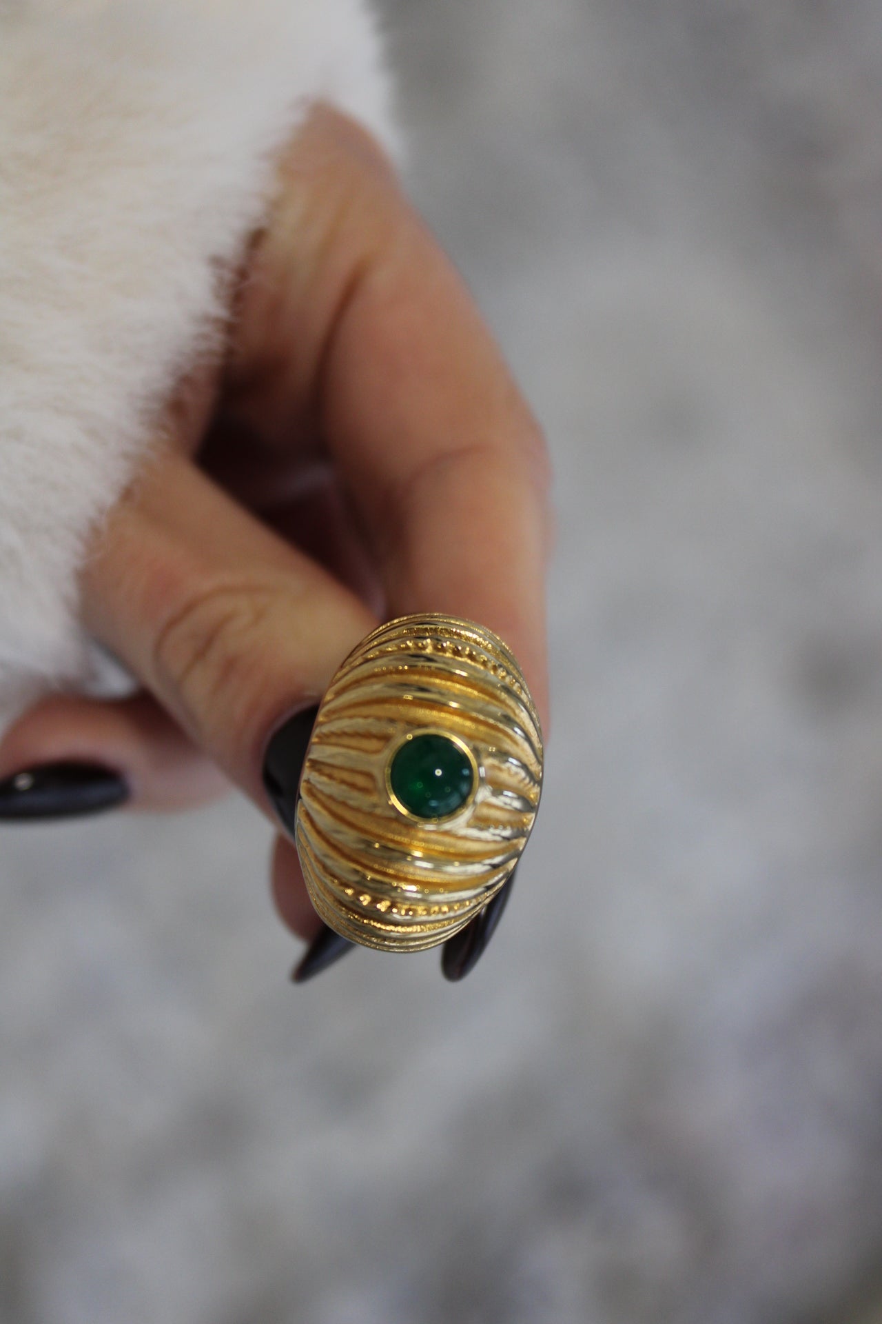Ring with Green Stone