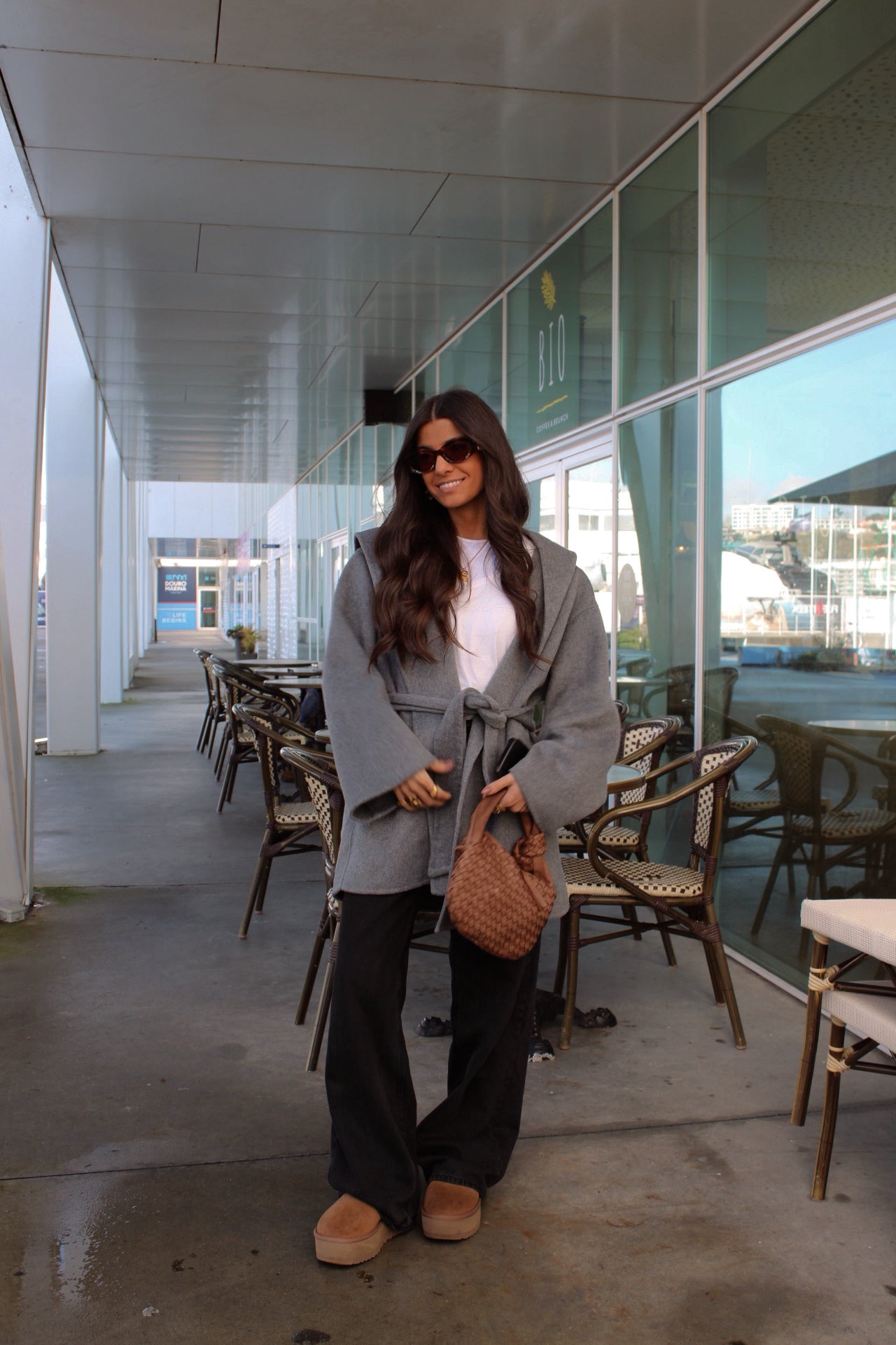 Pure Cashmere Hooded Coat