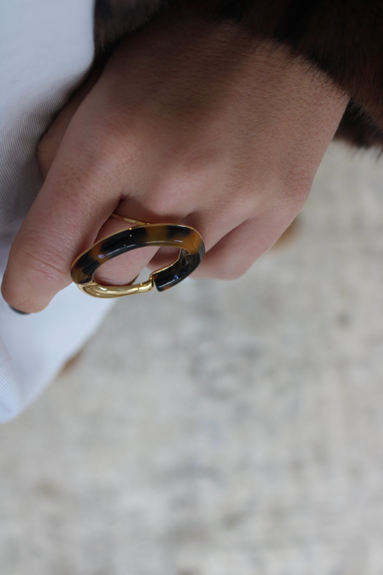Round Animal Print Ring