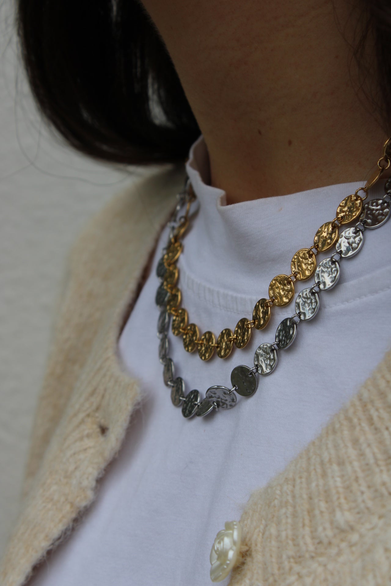 Necklace / Choker with Small Medals