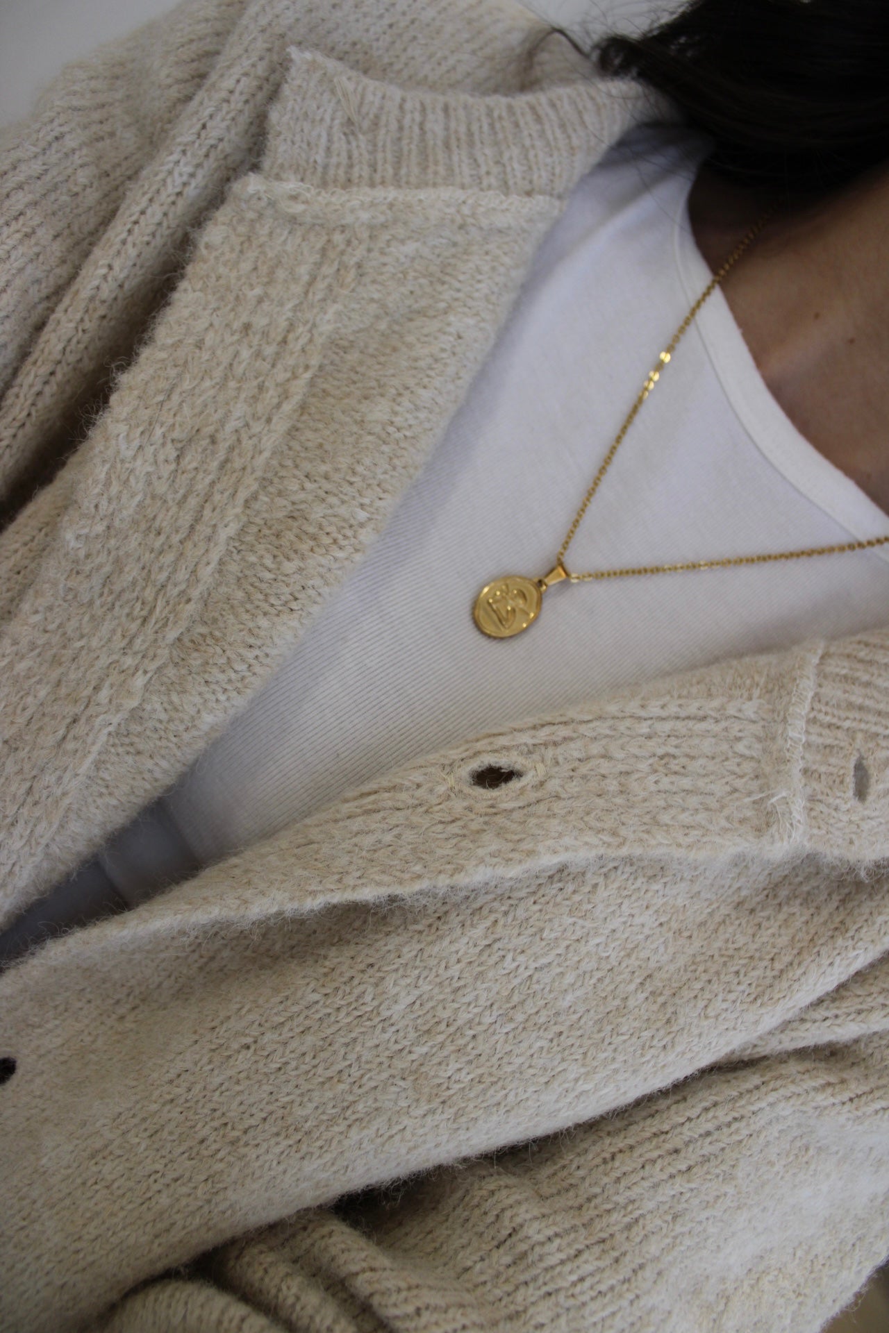 Necklace With Oval Medal