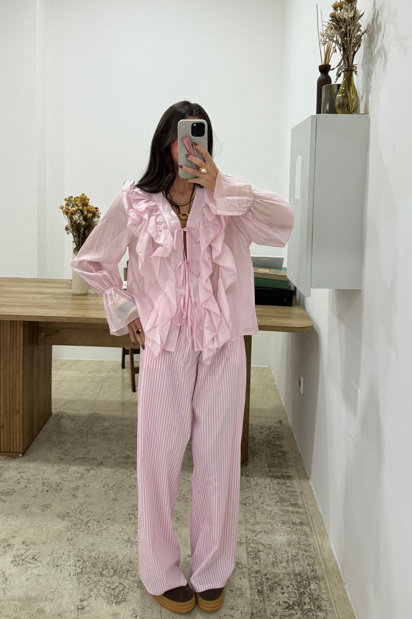 Striped Pants In Pink
