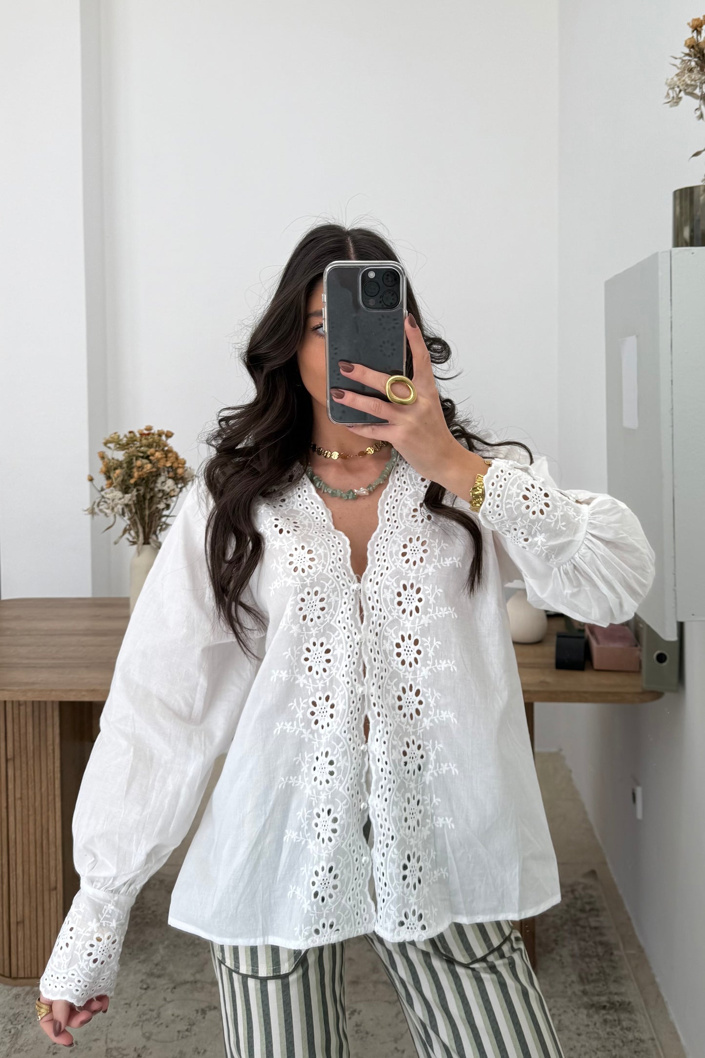 English Embroidery Shirt