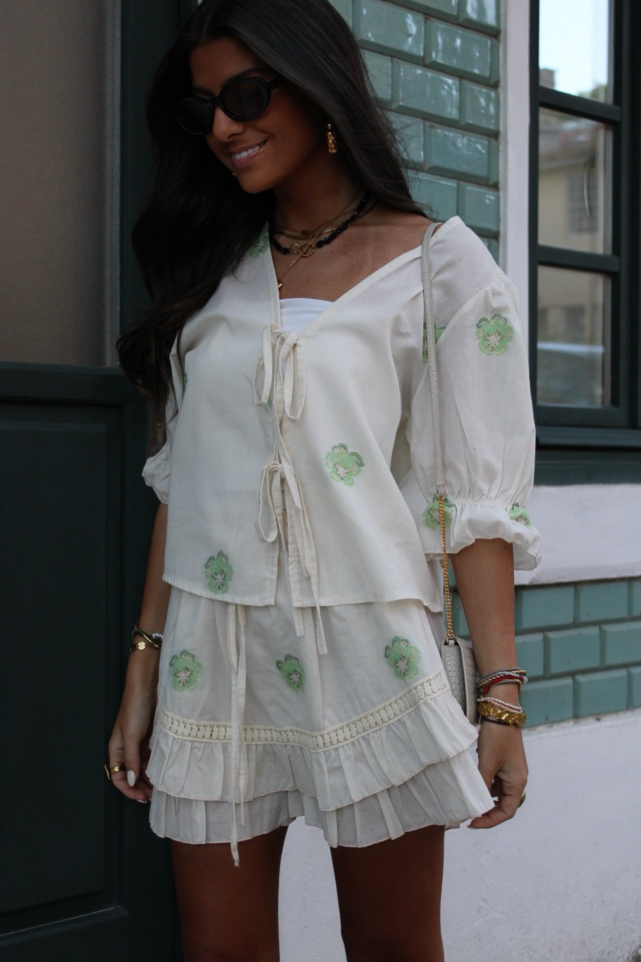 Blouse and Shorts Set