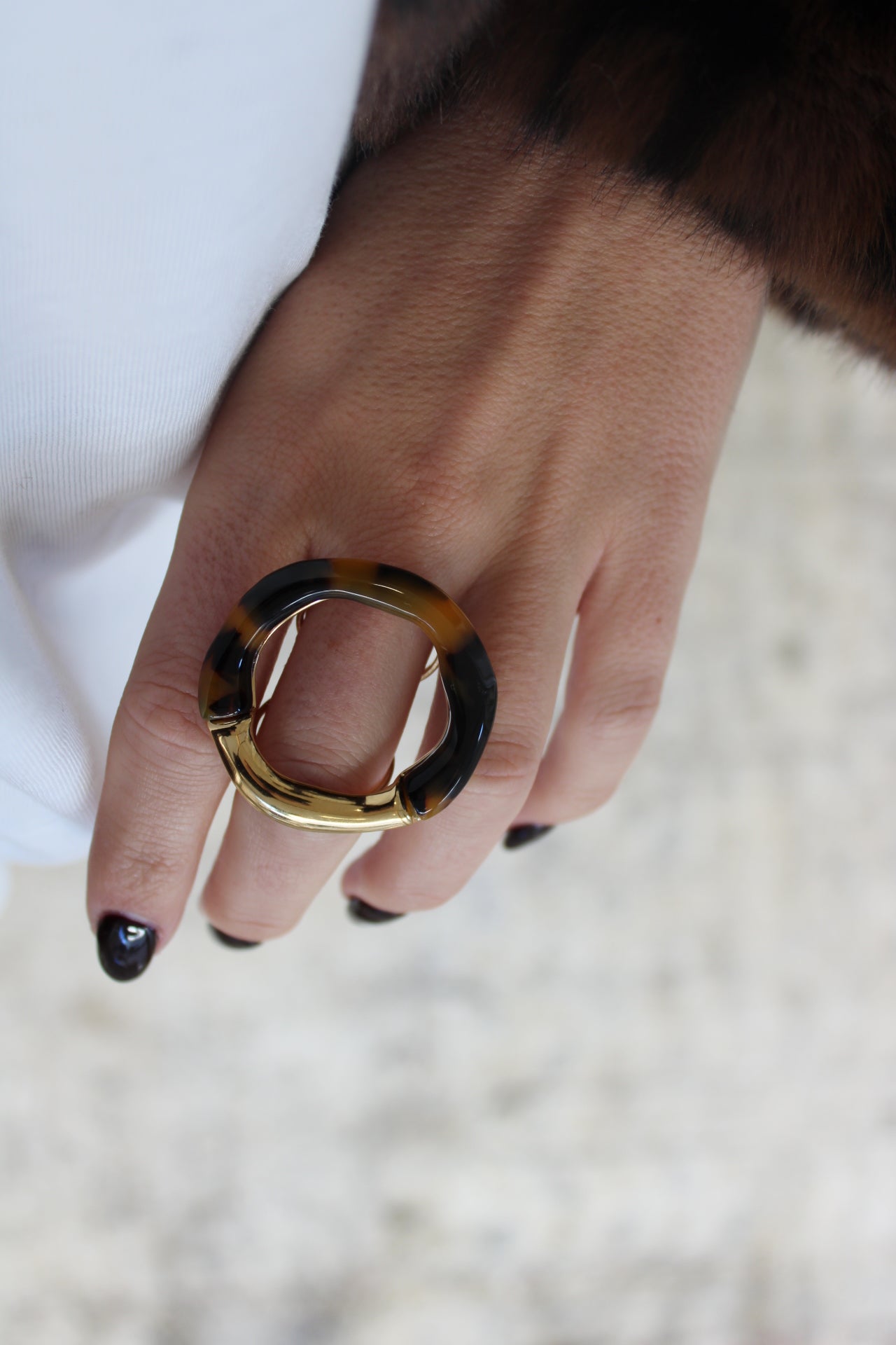 Round Animal Print Ring