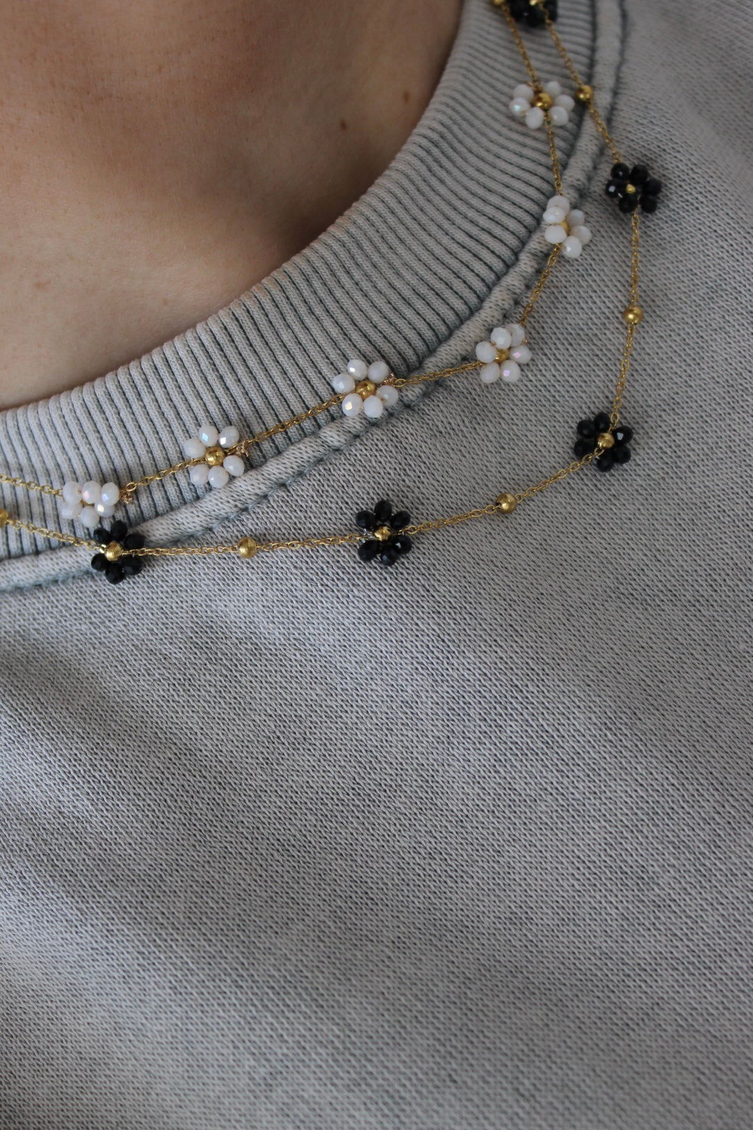 Necklace with Floral Details