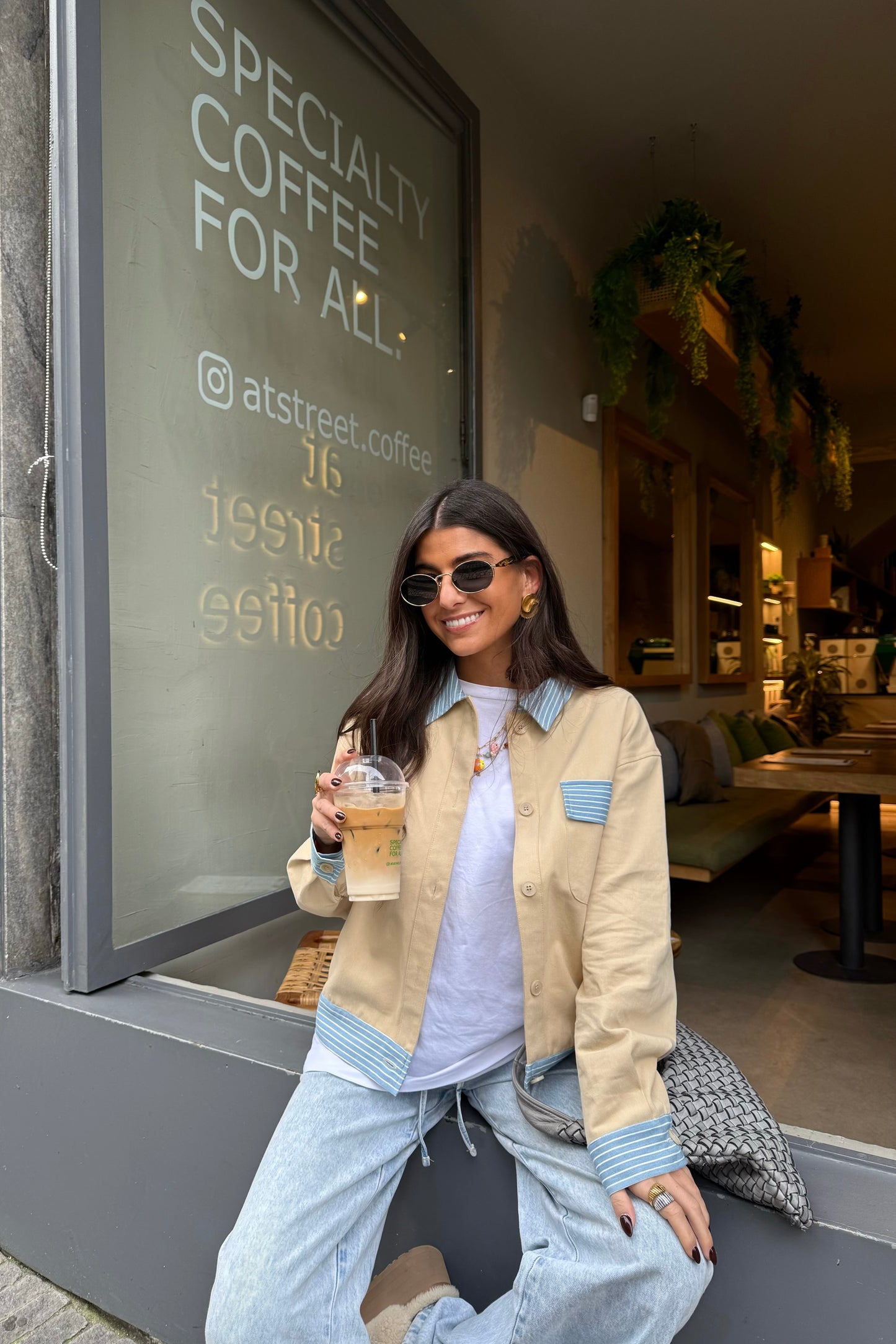 Jacket with Stripe Details