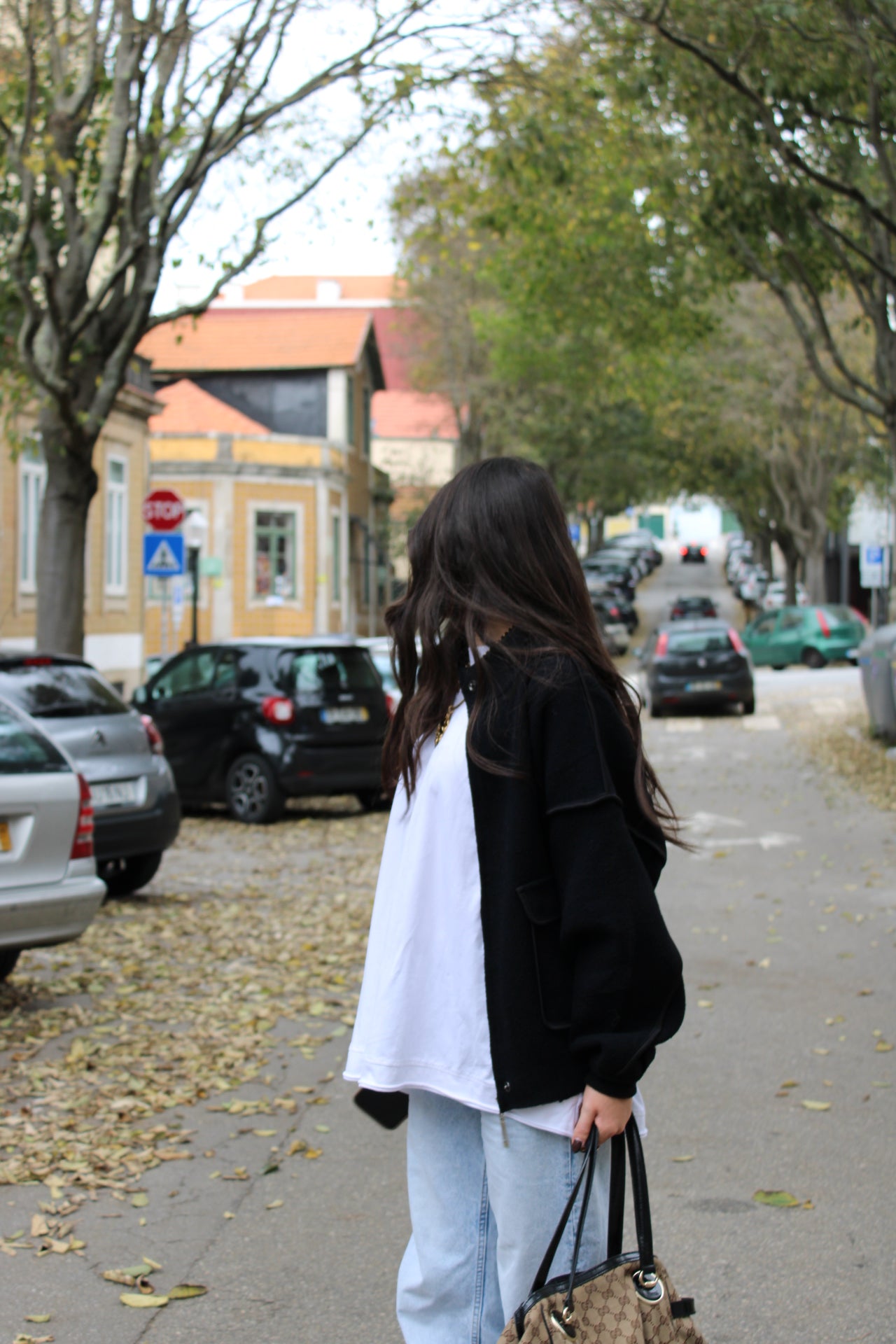 Black Double Knit Bomber