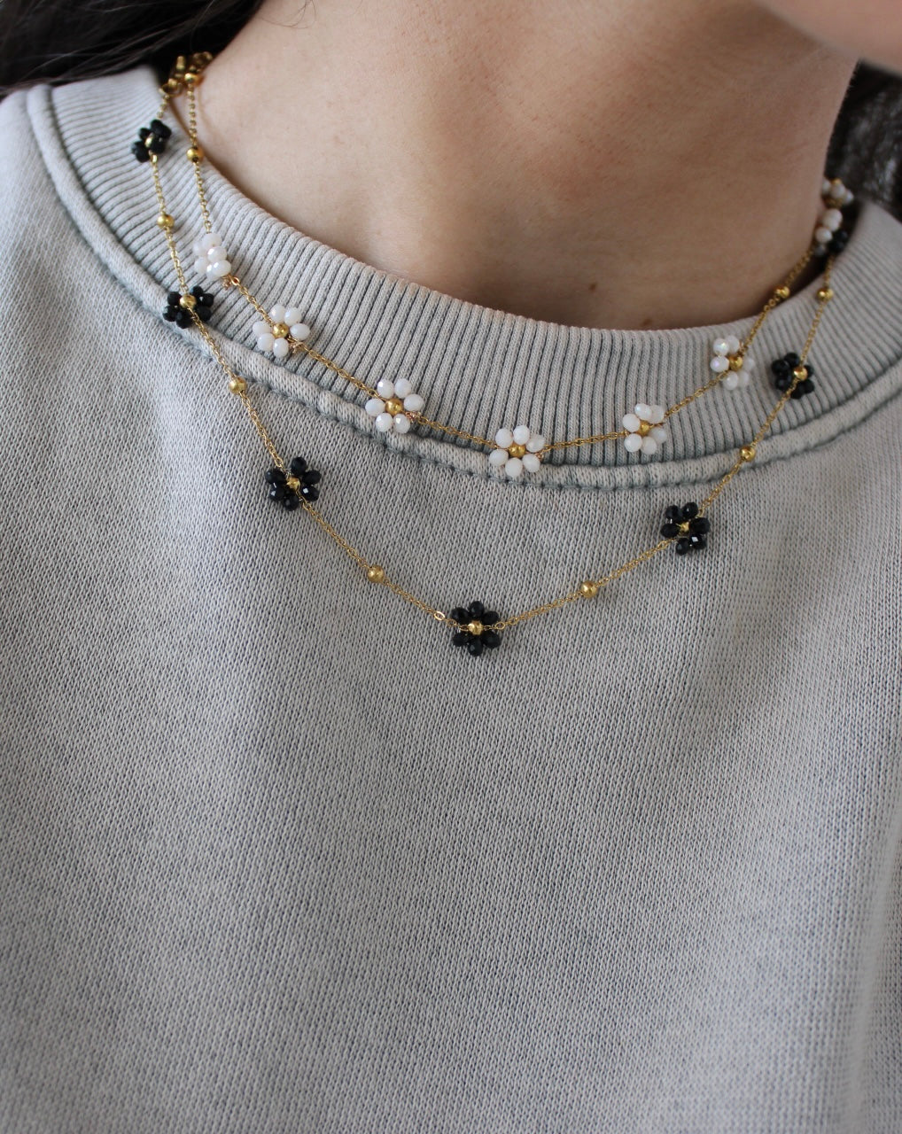 Necklace with Floral Details