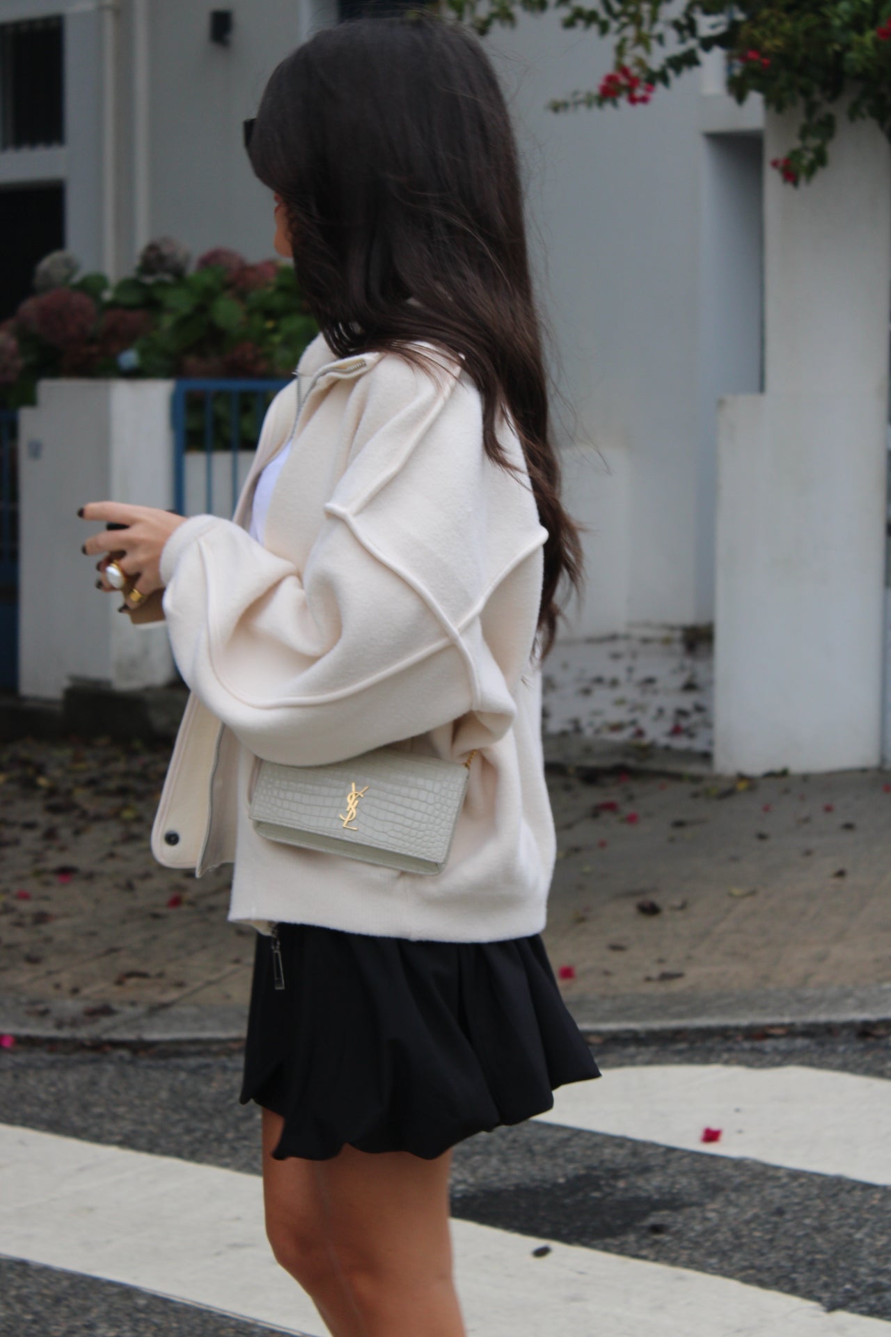 Off-White Double Knit Bomber