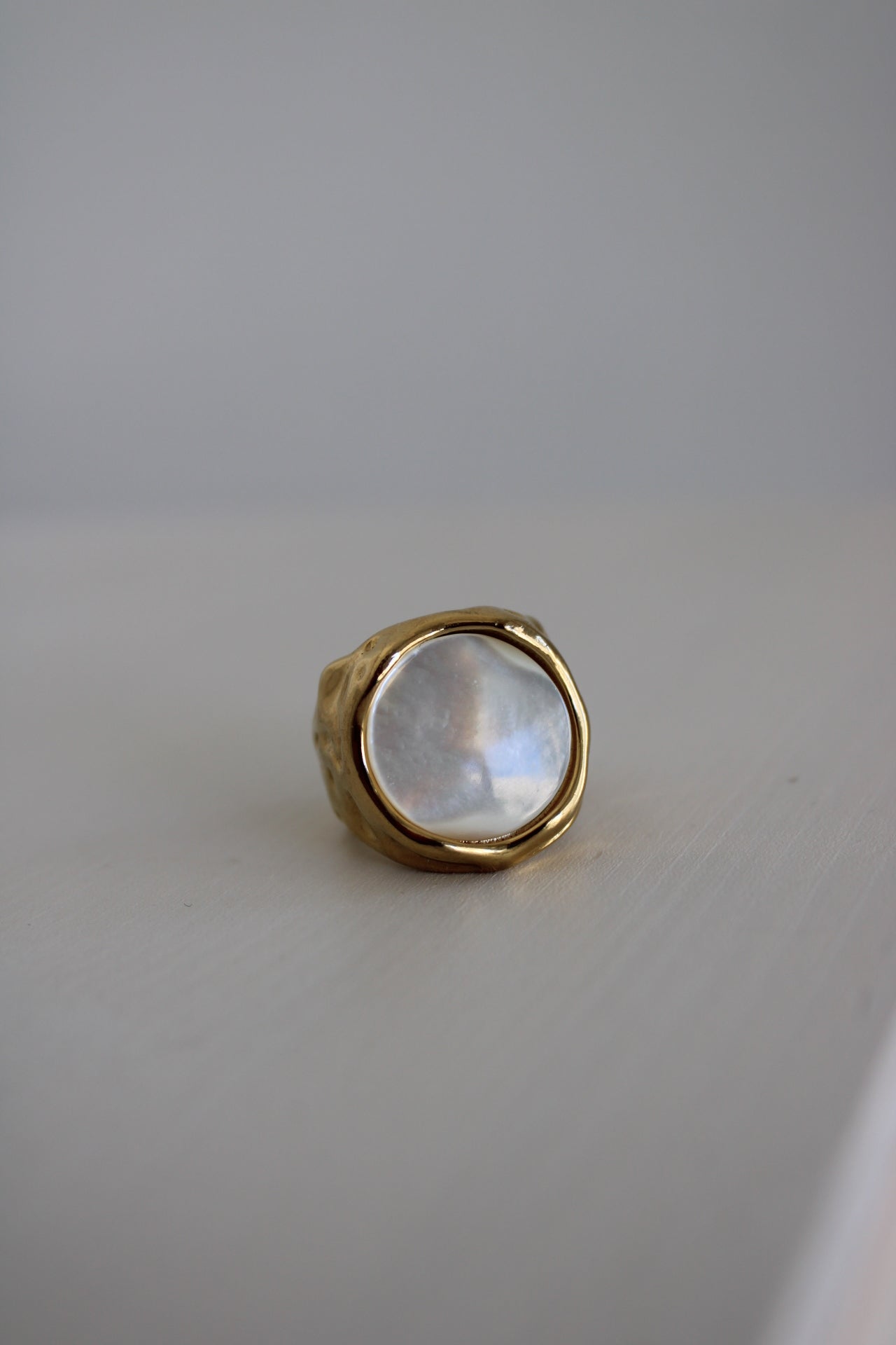 Mother of Pearl Gemstone Ring