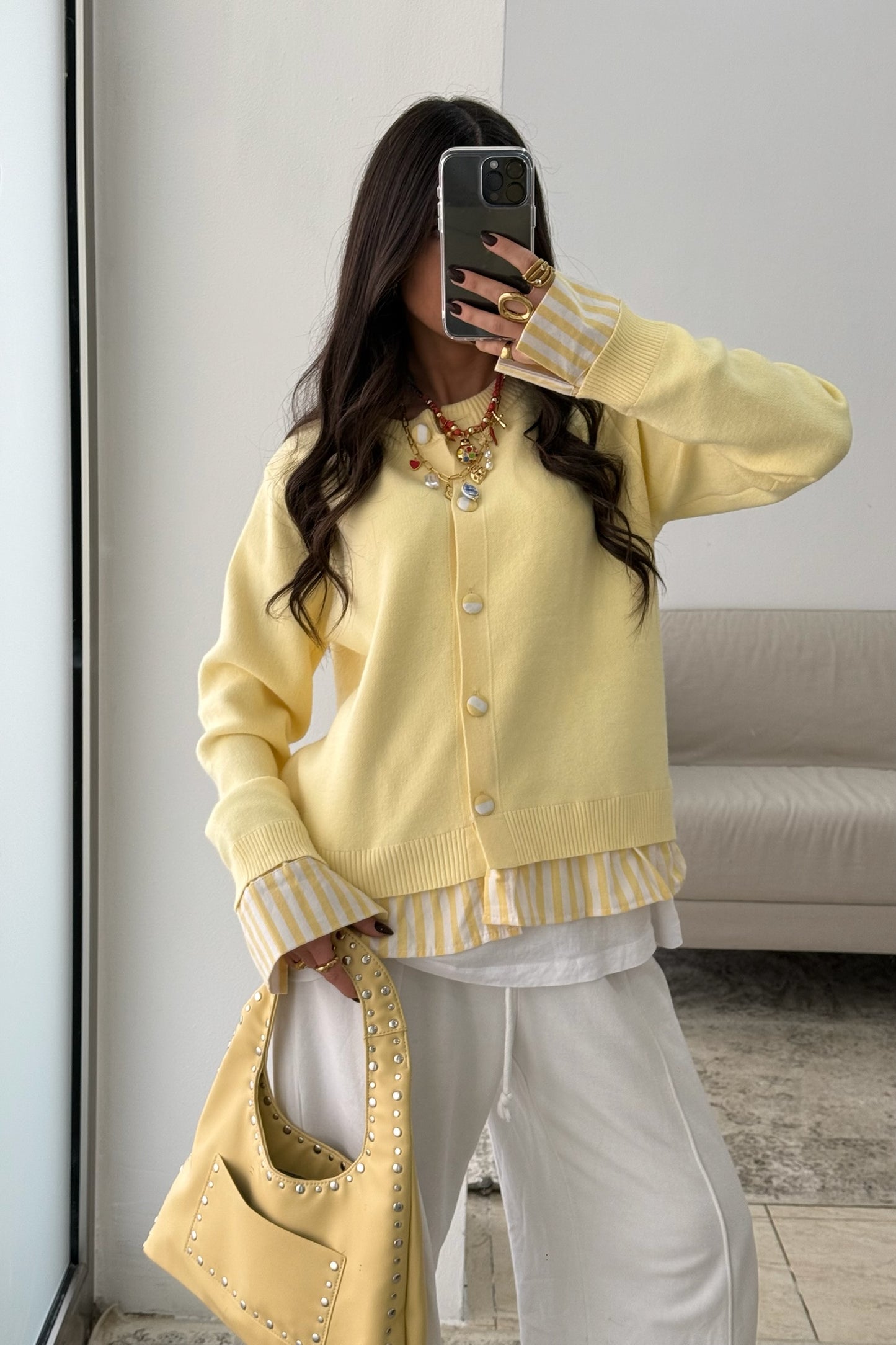 Butter Yellow Cardigan