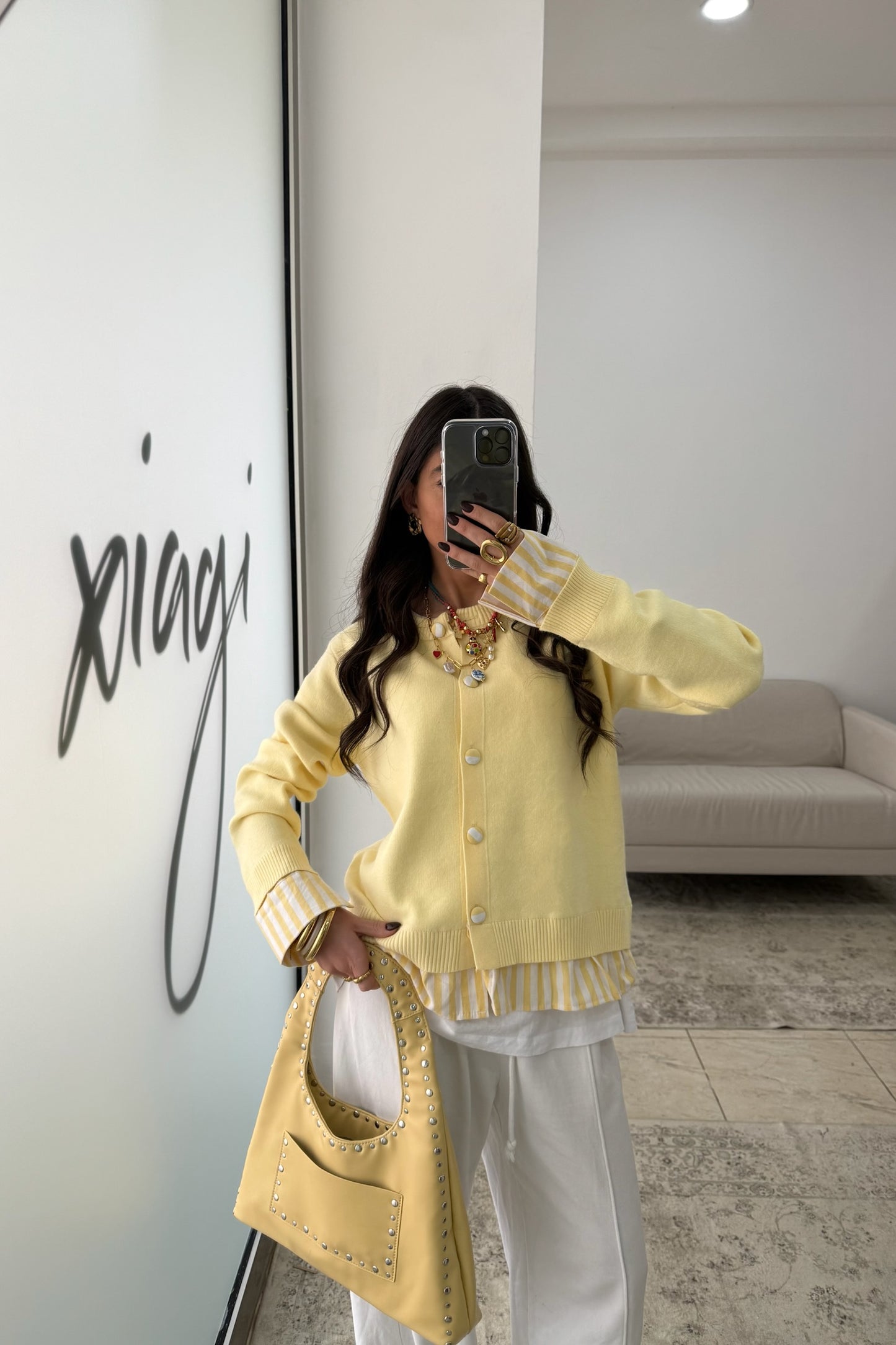 Butter Yellow Cardigan