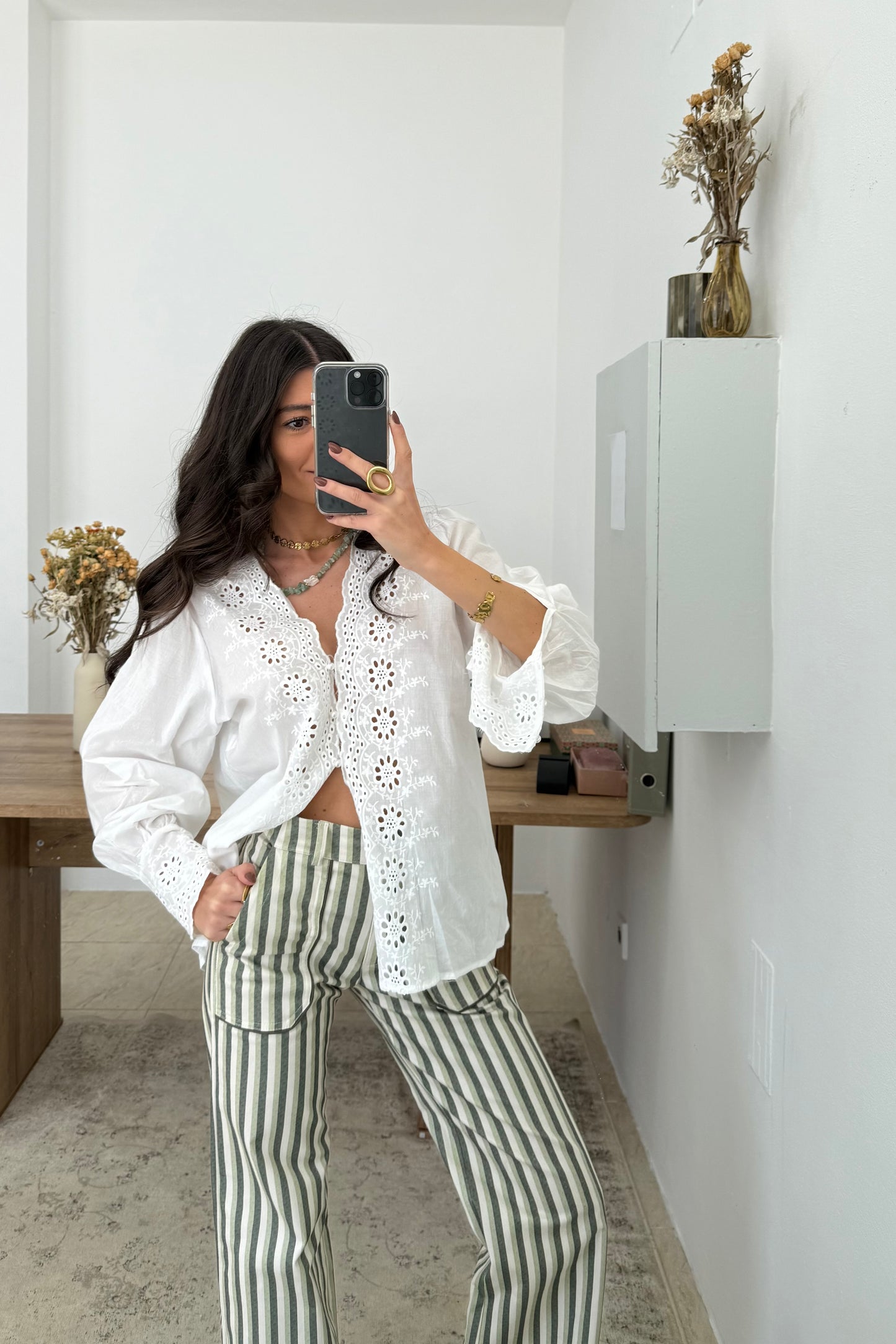 English Embroidery Shirt