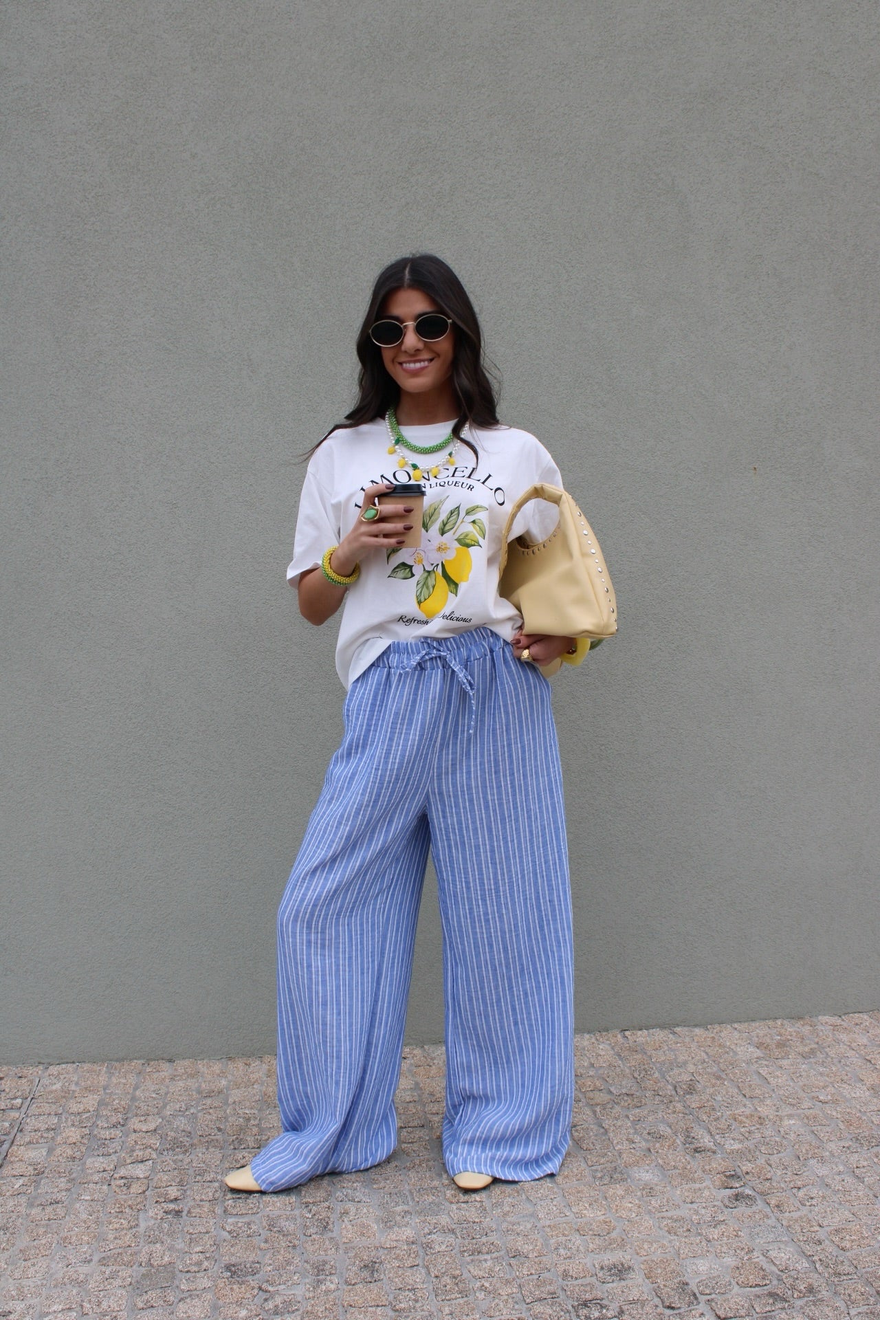 Blue Pants with Stripes