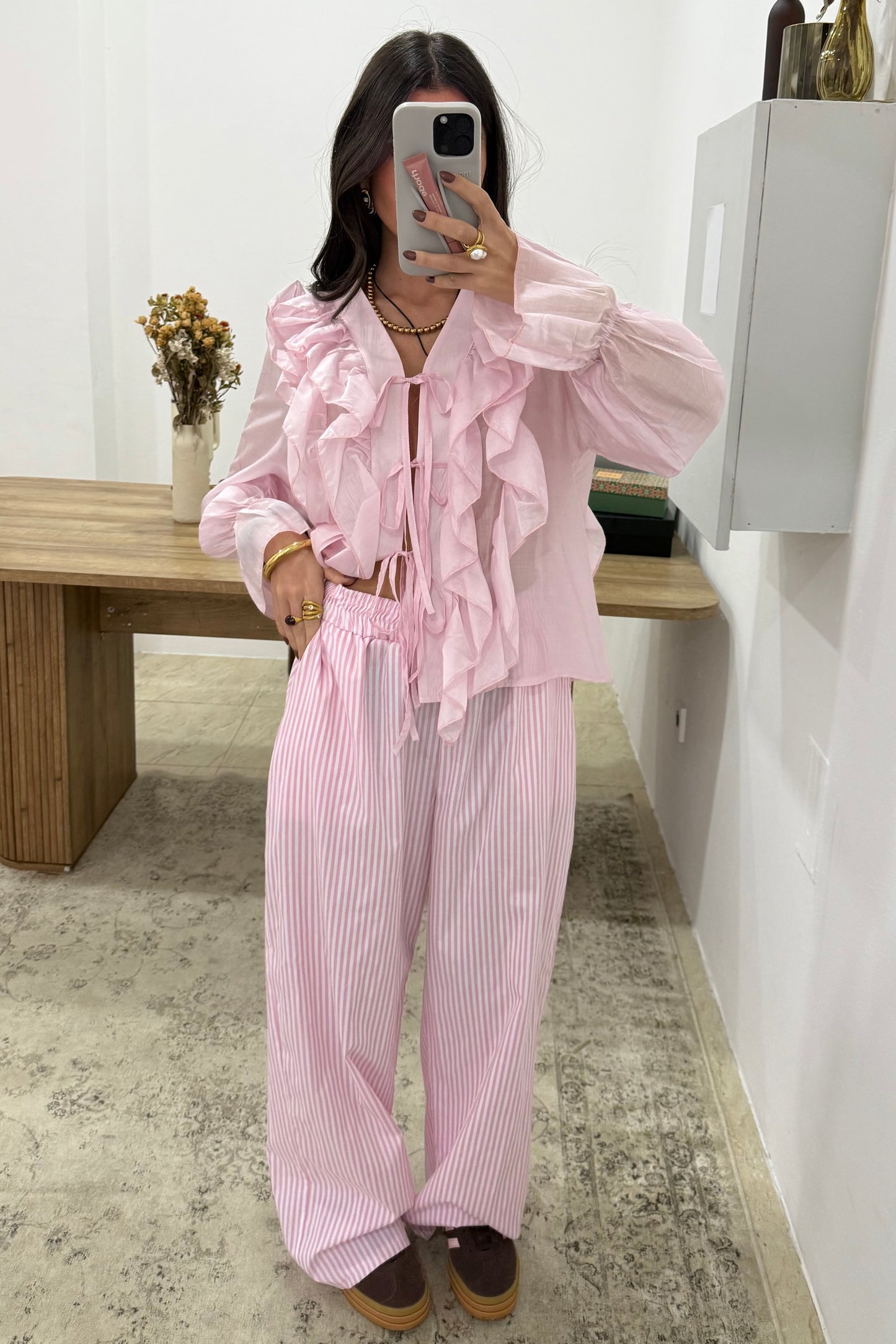 Striped Pants In Pink
