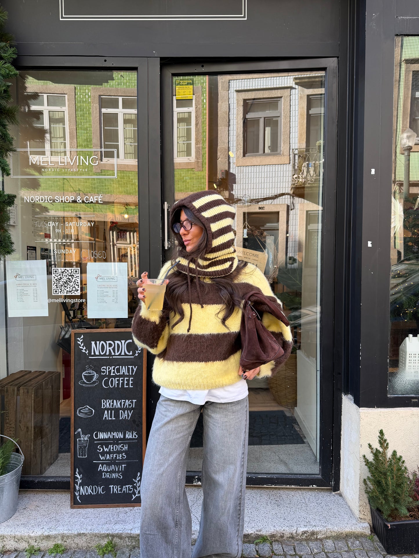 Honey & Mocha Stripe Knit