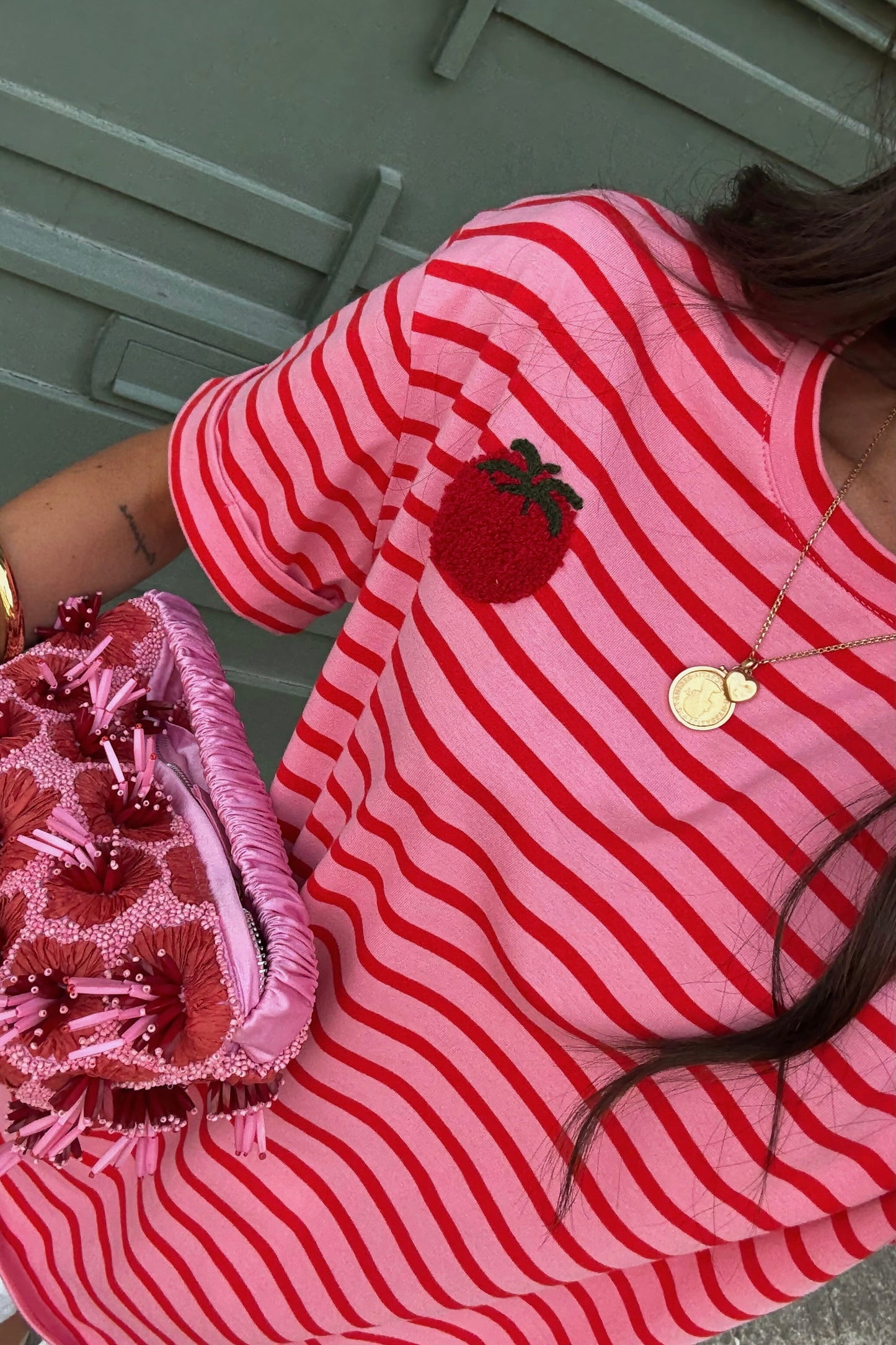 Pink & Red Tomato T-shirt