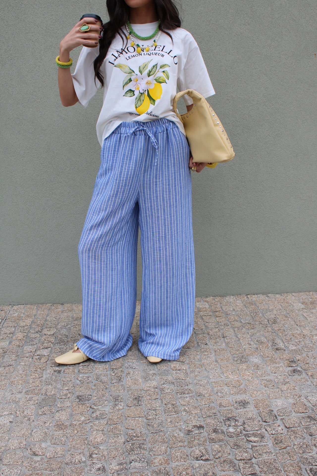 Blue Pants with Stripes