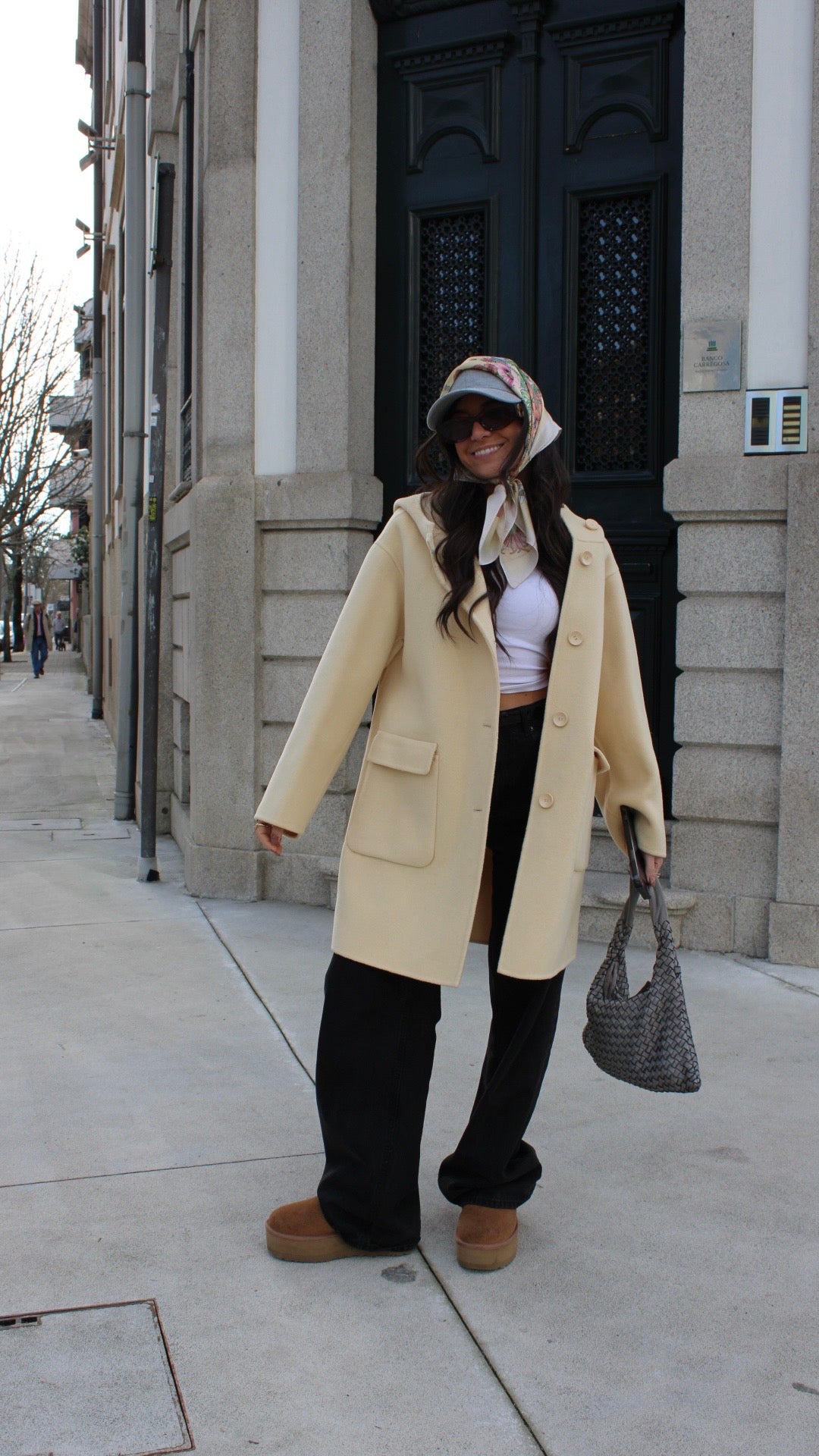 Butter Yellow Cashmere Coat