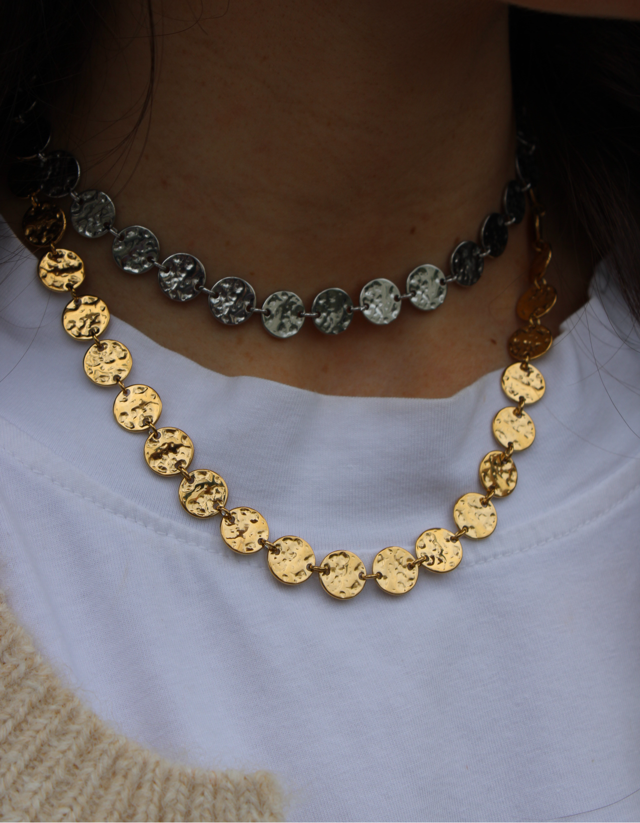 Necklace / Choker with Small Medals