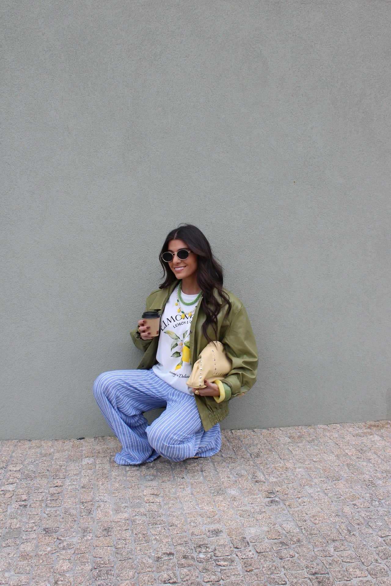 T-shirt with Lemon Print