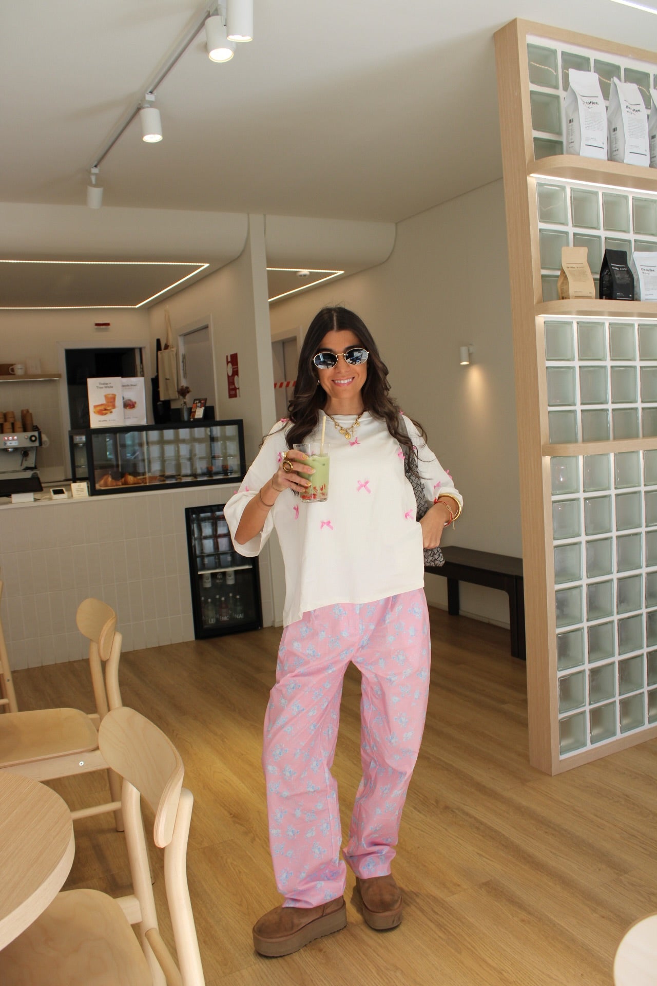 Floral Pants In Pink