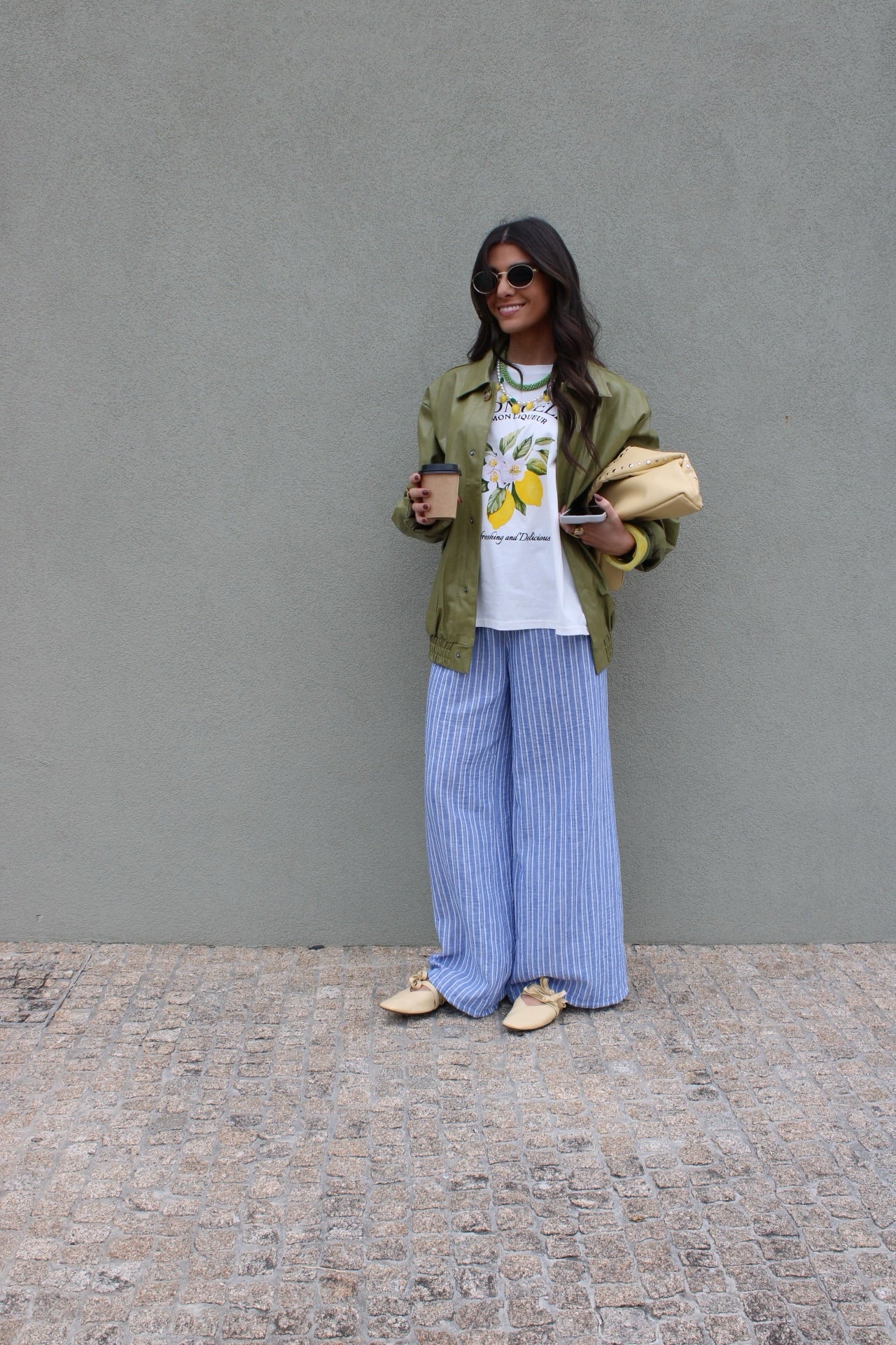 Blue Pants with Stripes