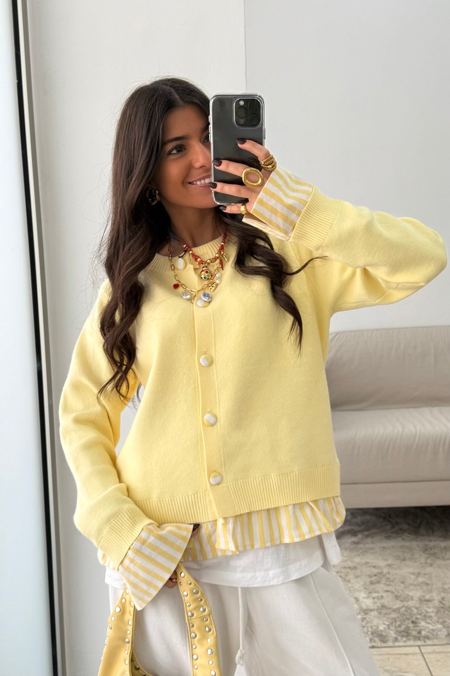 Butter Yellow Cardigan
