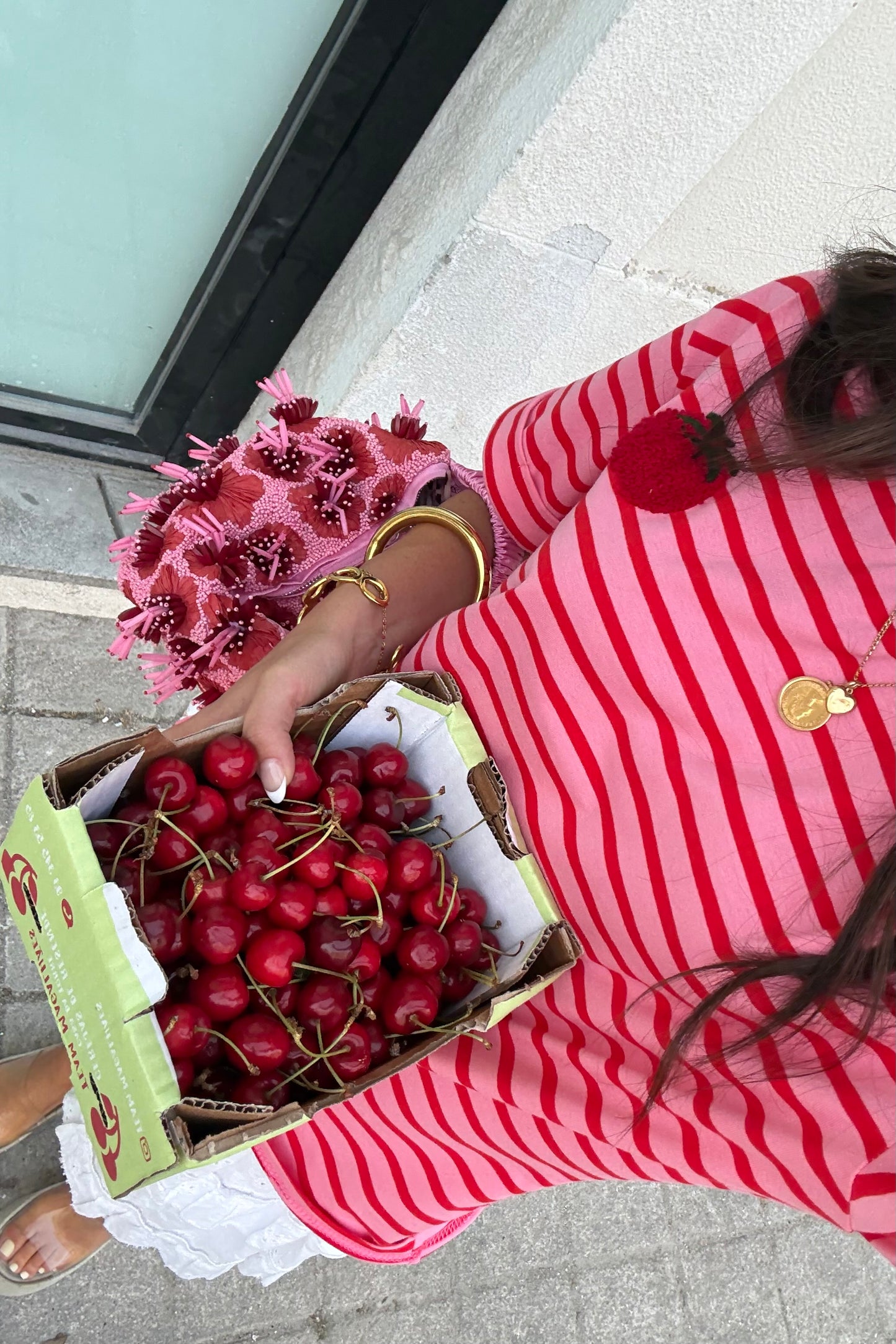 Pink & Red Tomato T-shirt