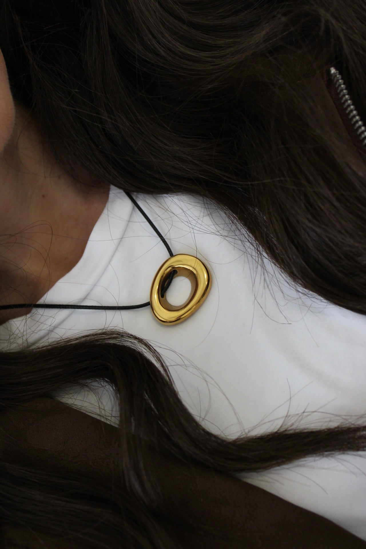 Necklace with Cut-Out Pendant