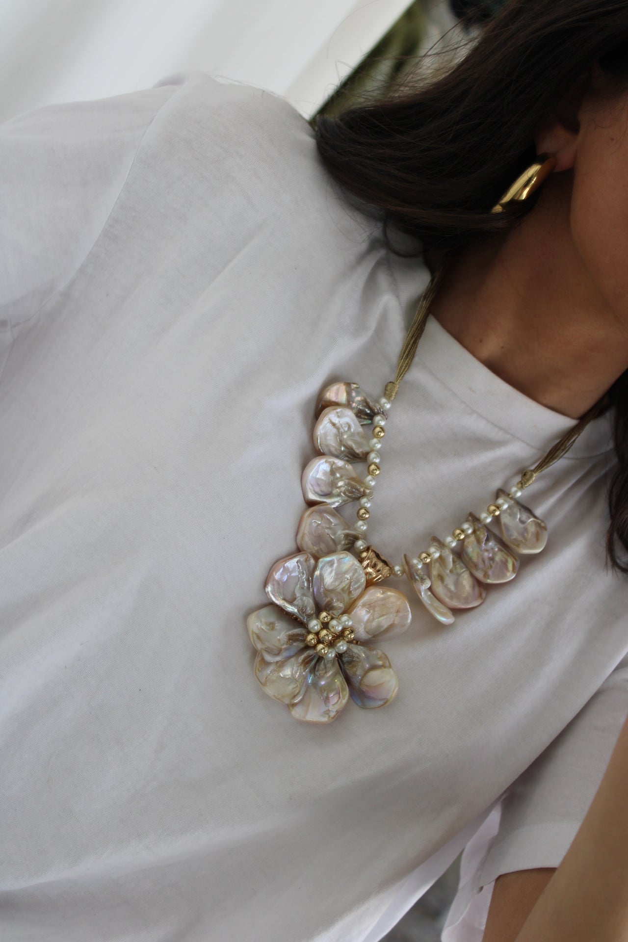 Maxi Necklace with Shells