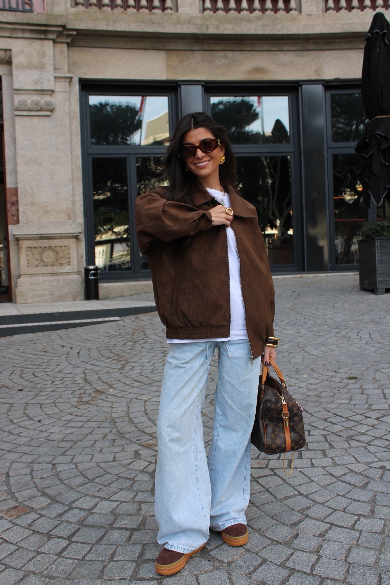 Suede Effect Jacket