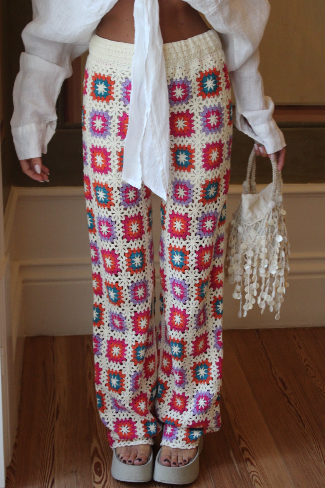 Colorful Crochet Pants