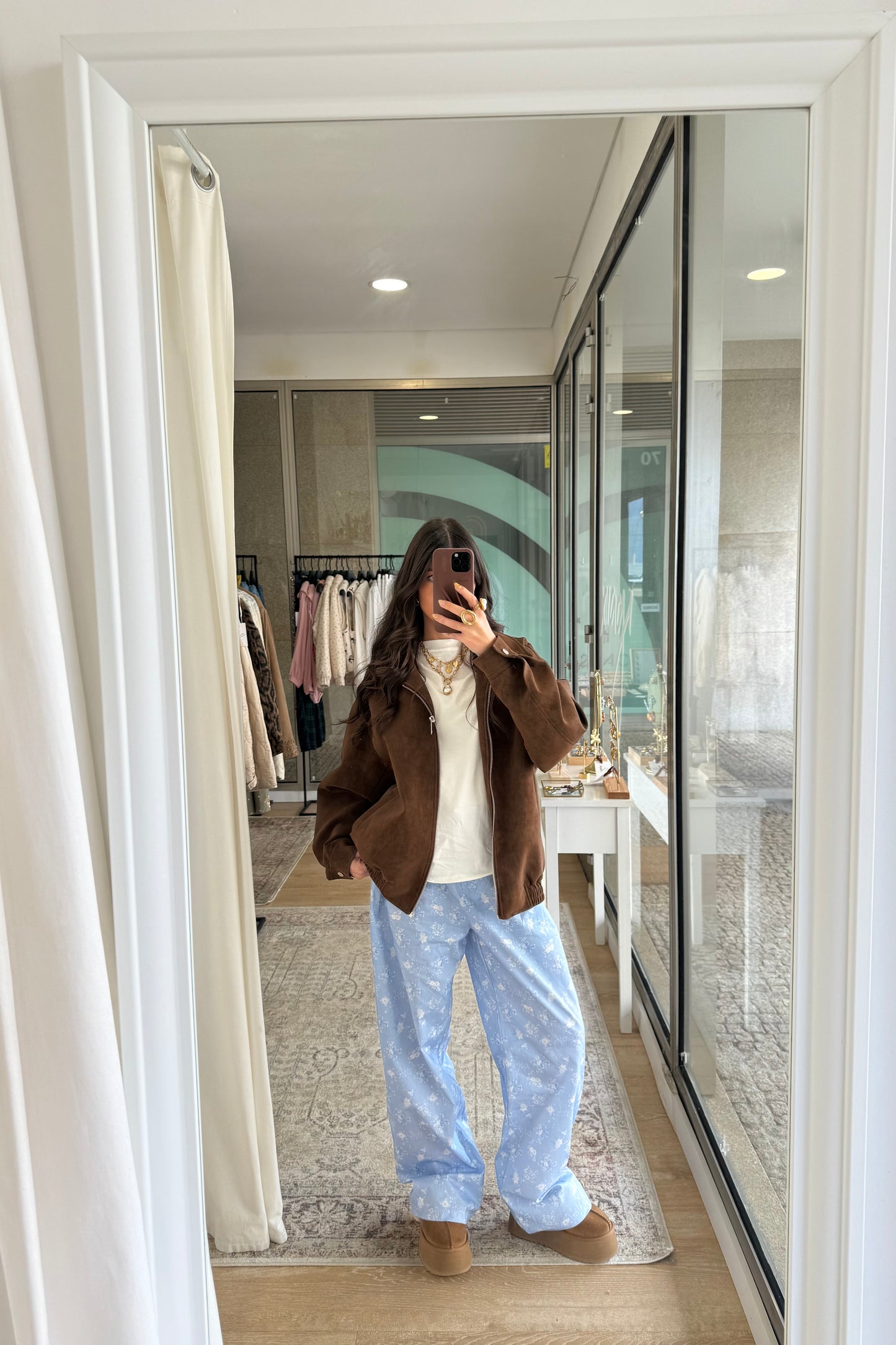 Floral Pants In Blue