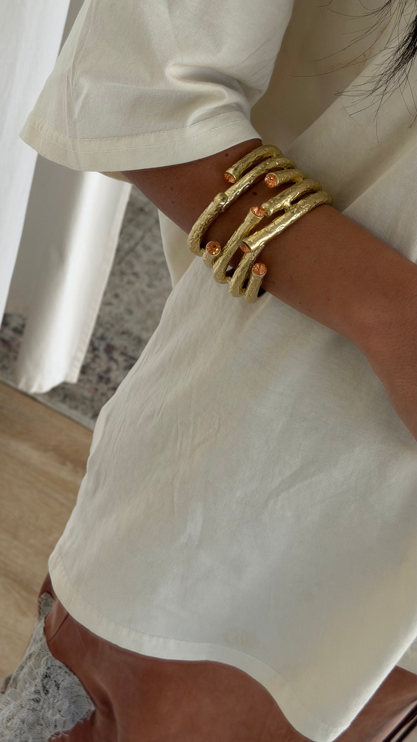 Golden Branch Cuff