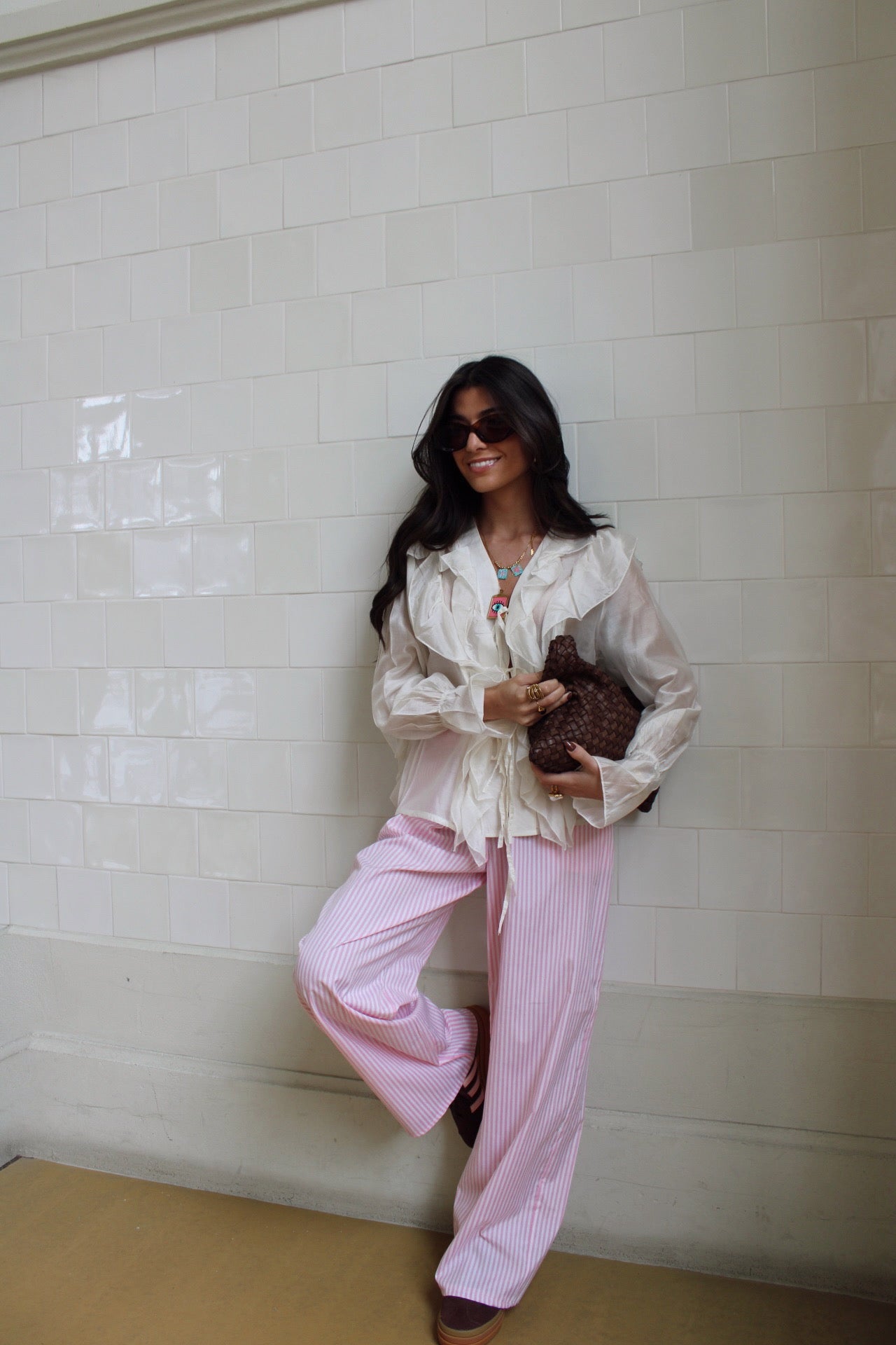 Striped Pants In Pink