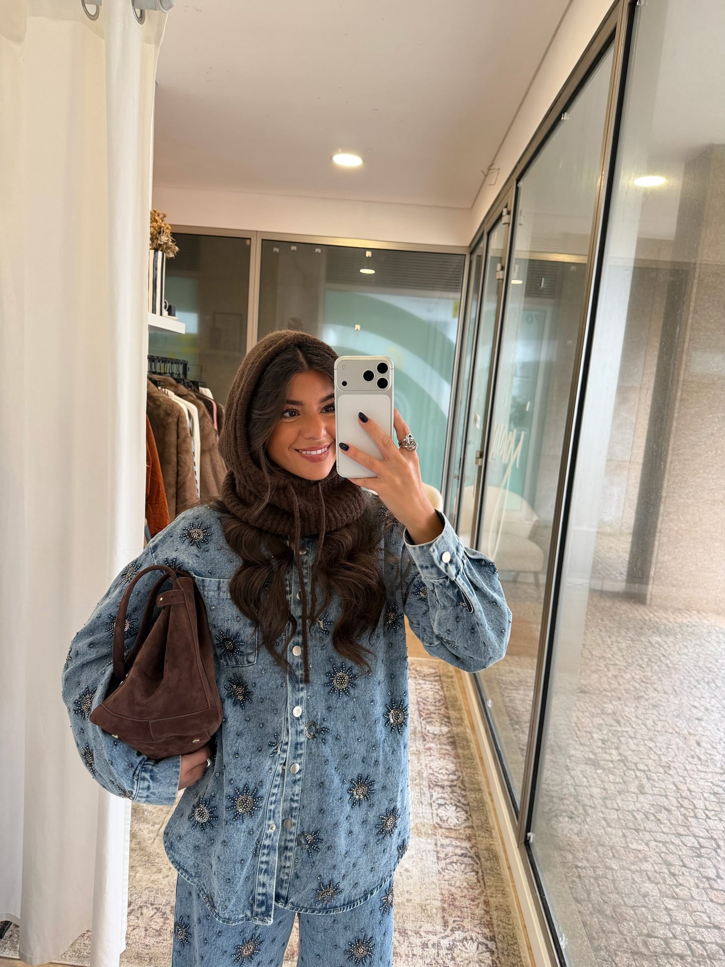 Chocolate Knit Balaclava