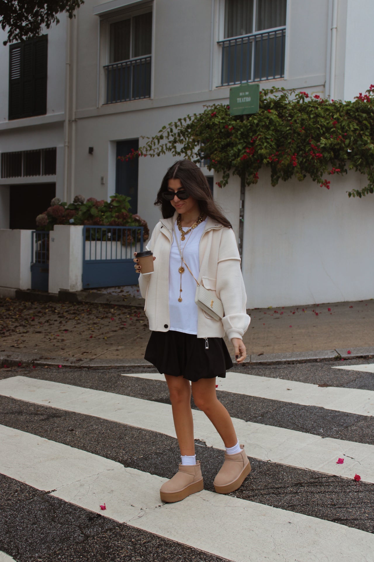 Off-White Double Knit Bomber