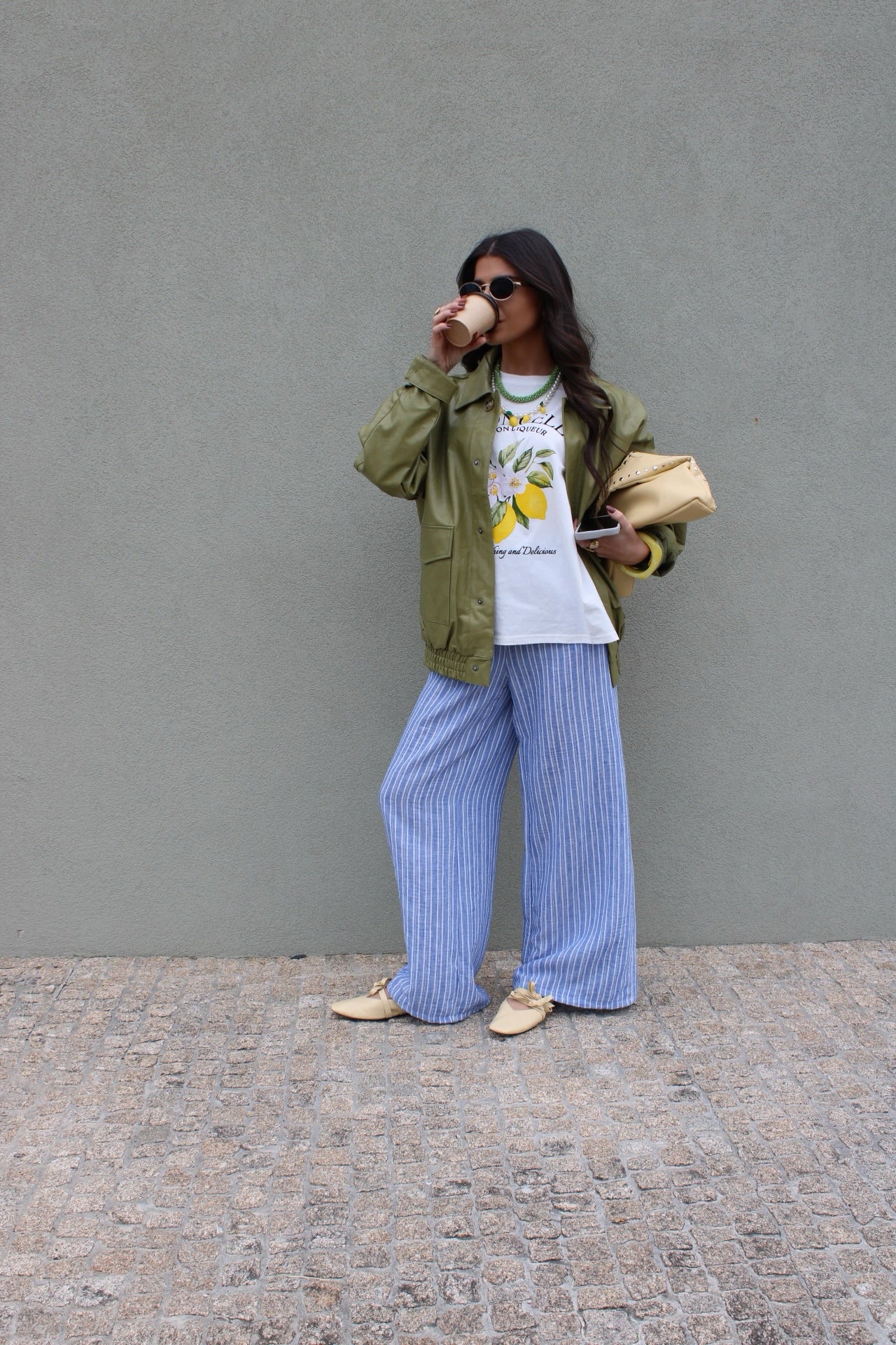 Blue Pants with Stripes