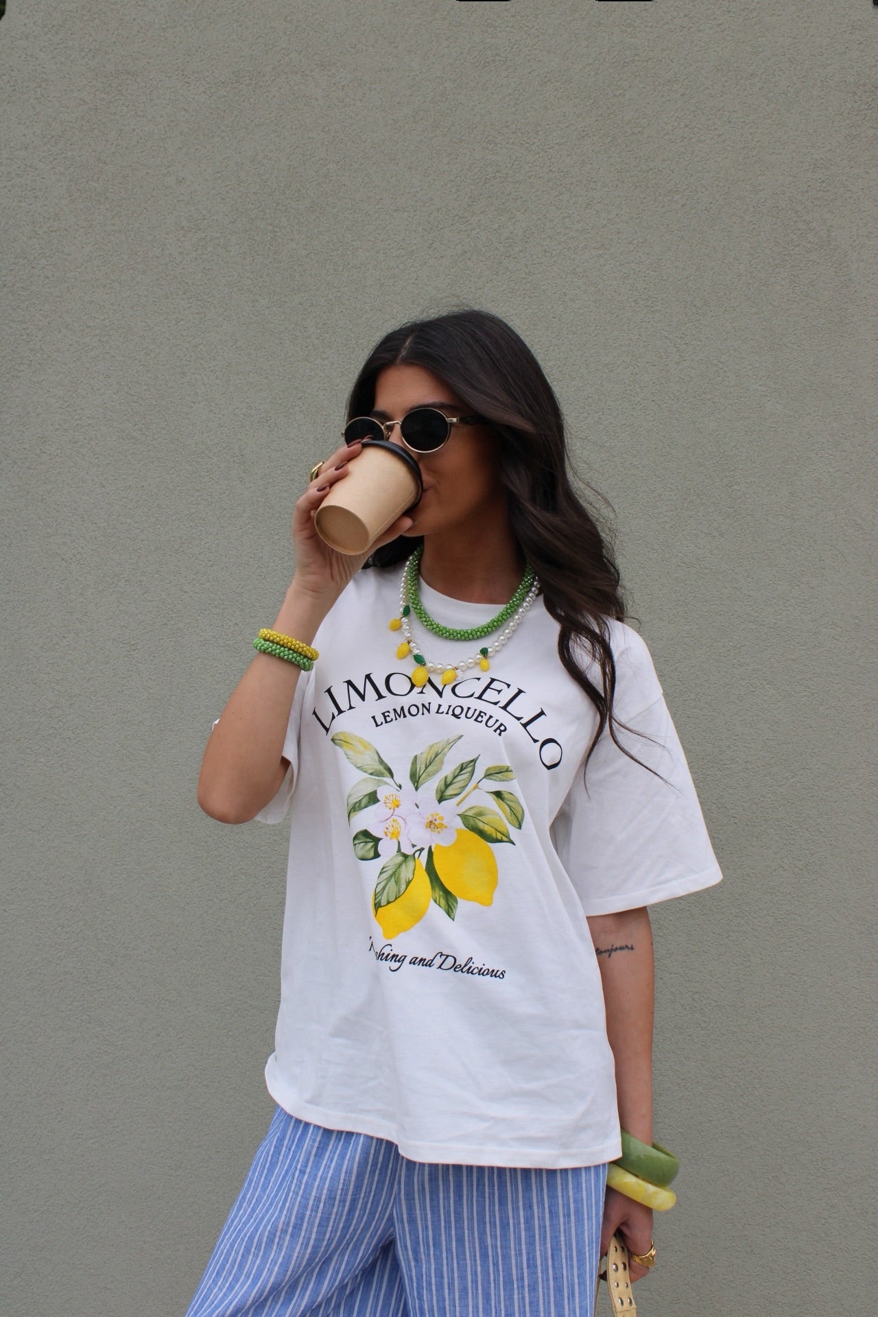 T-shirt with Lemon Print