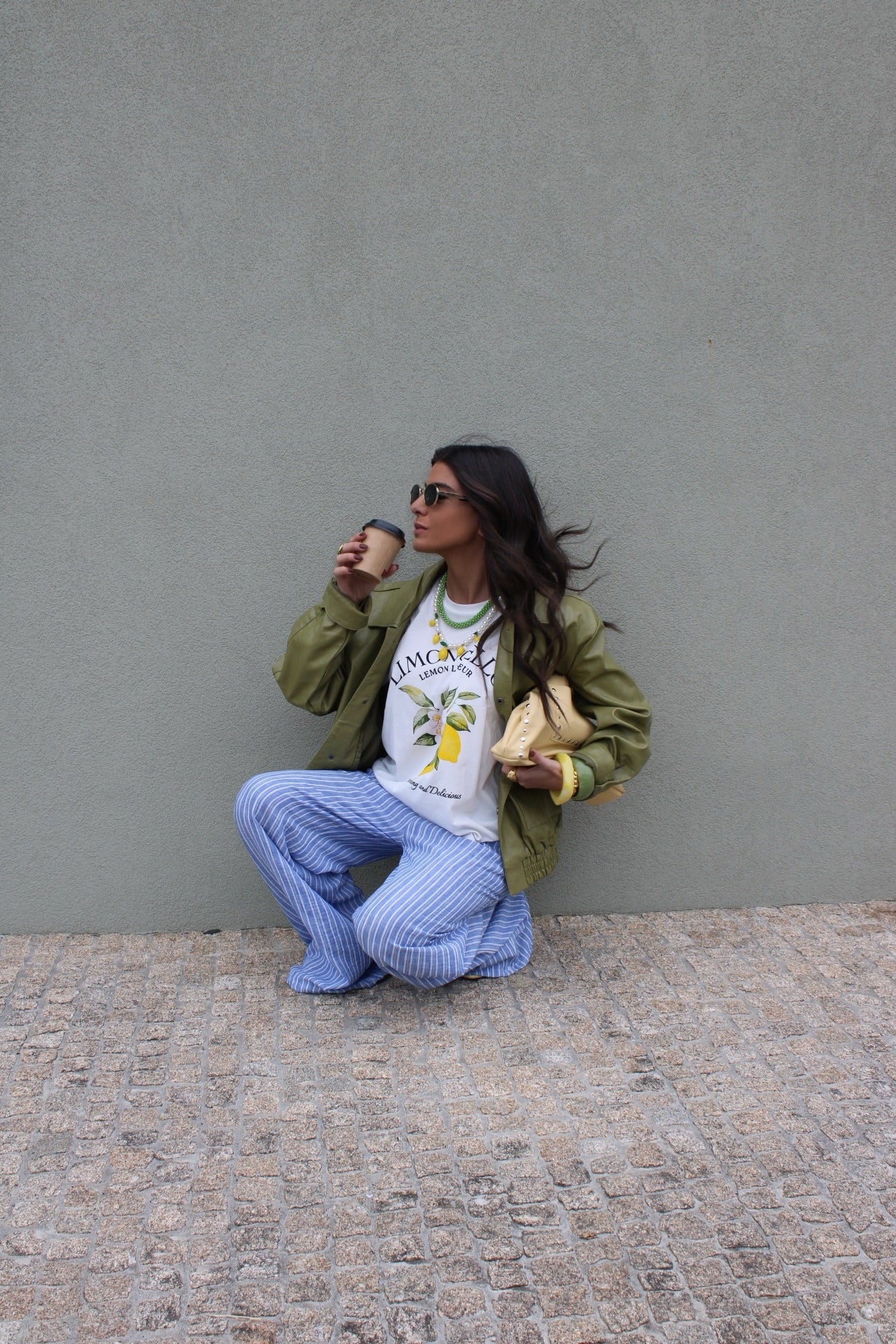 T-shirt with Lemon Print