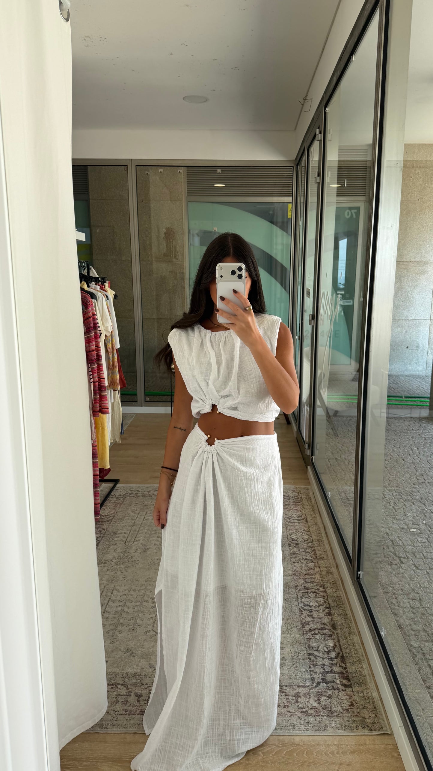 White Summer Two-Piece Set